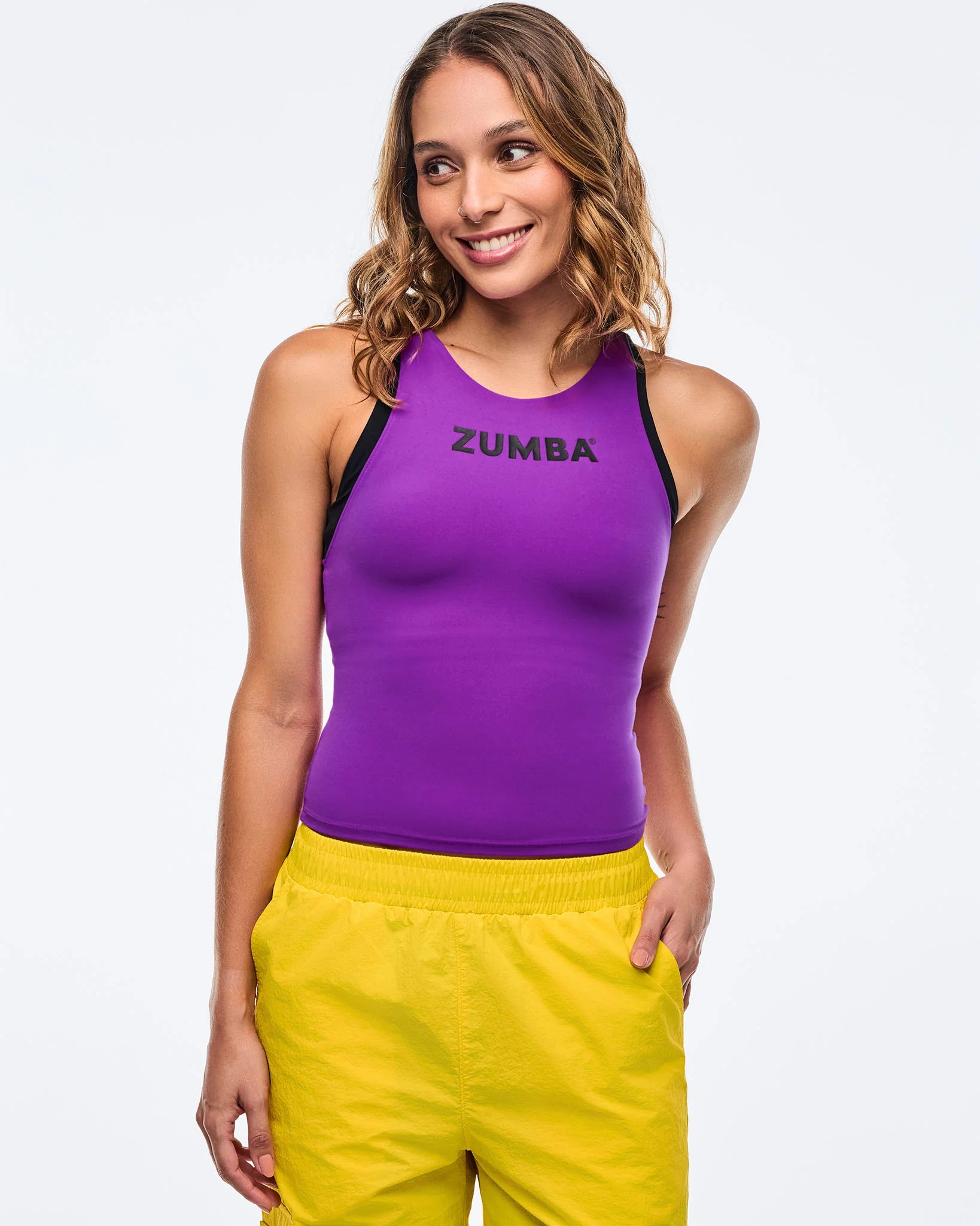 Apres Zumba High Neck Colorblock Tank - Image 4