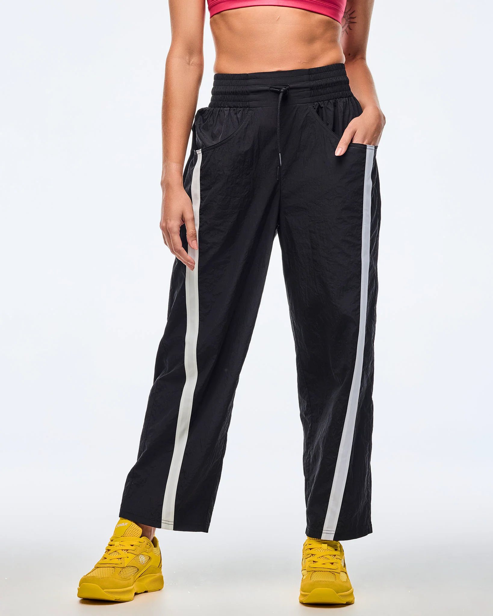 Apres Zumba High Rise Crop Track Pants - Image 3