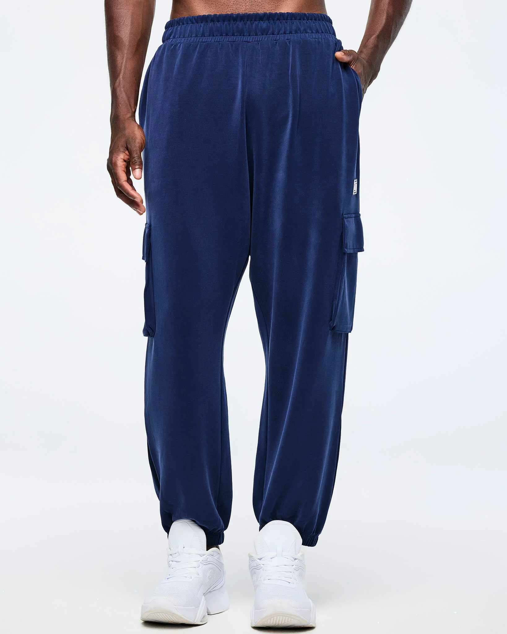 Apres Zumba Modal Slouch Cargo Pants - Indigo - Image 8