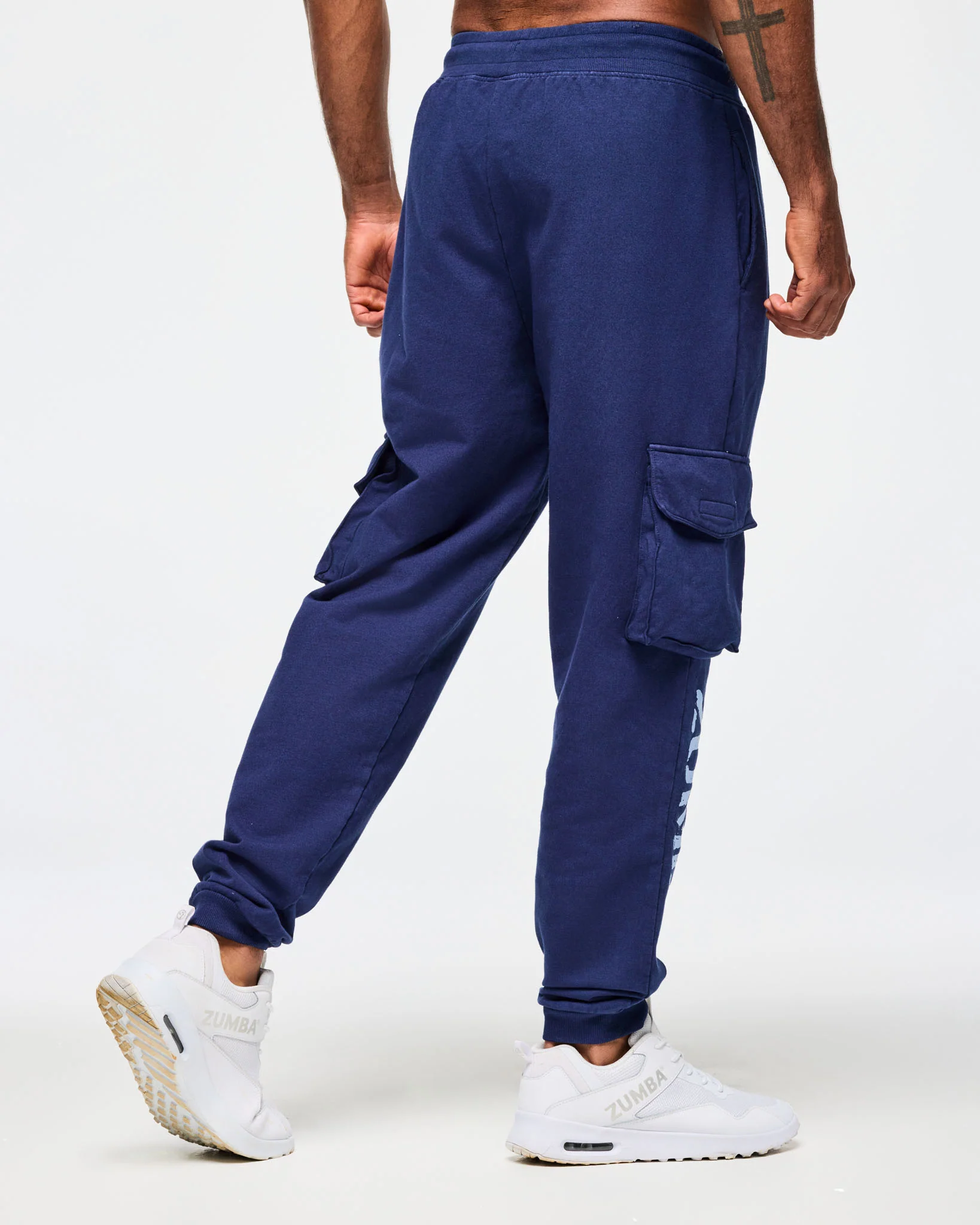 Blue Jean Men's Knit Denim Cargo Pants - Image 2