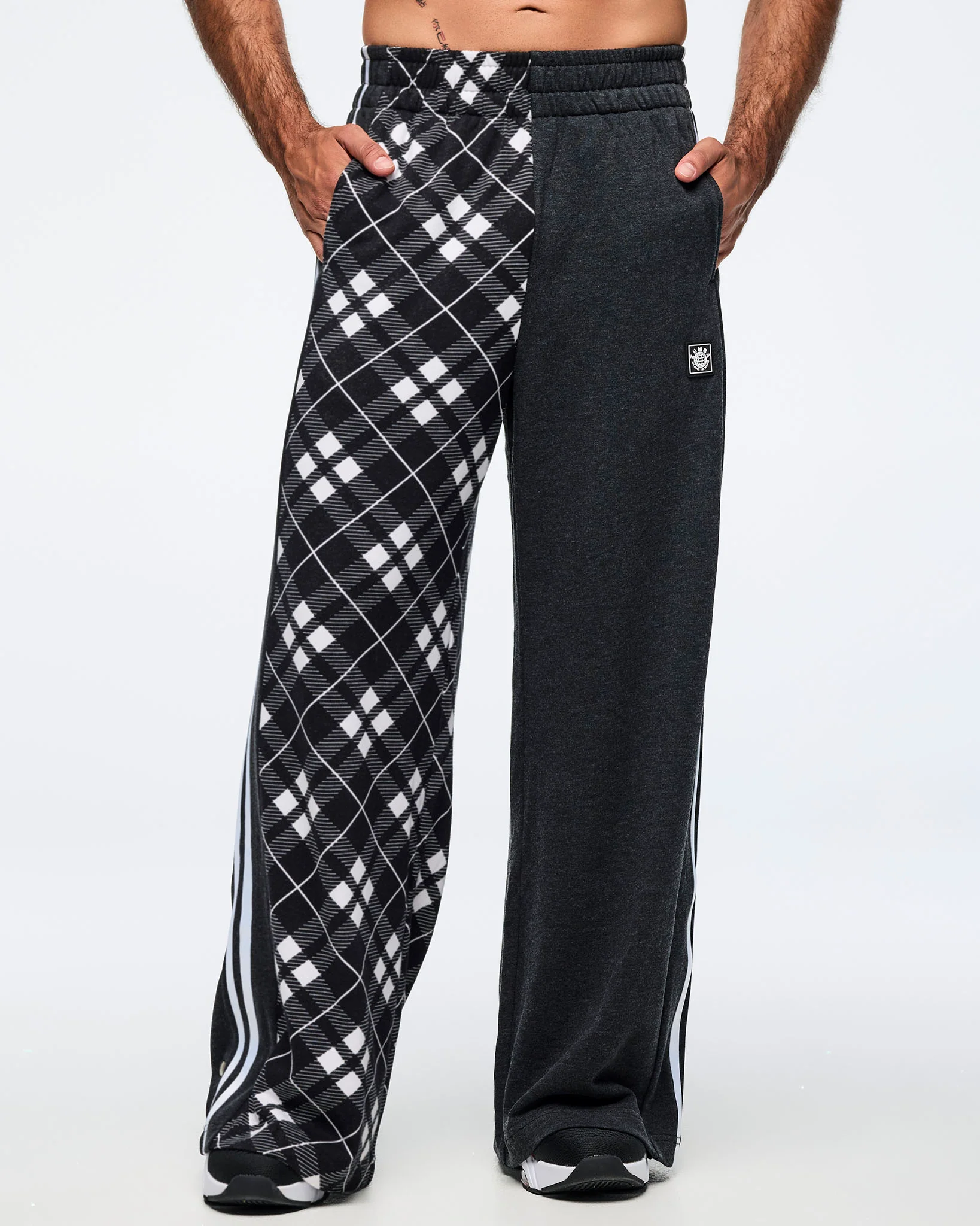 Eastern Flavor Wide Leg Pants With Wide Side Snap Placket - Image 7