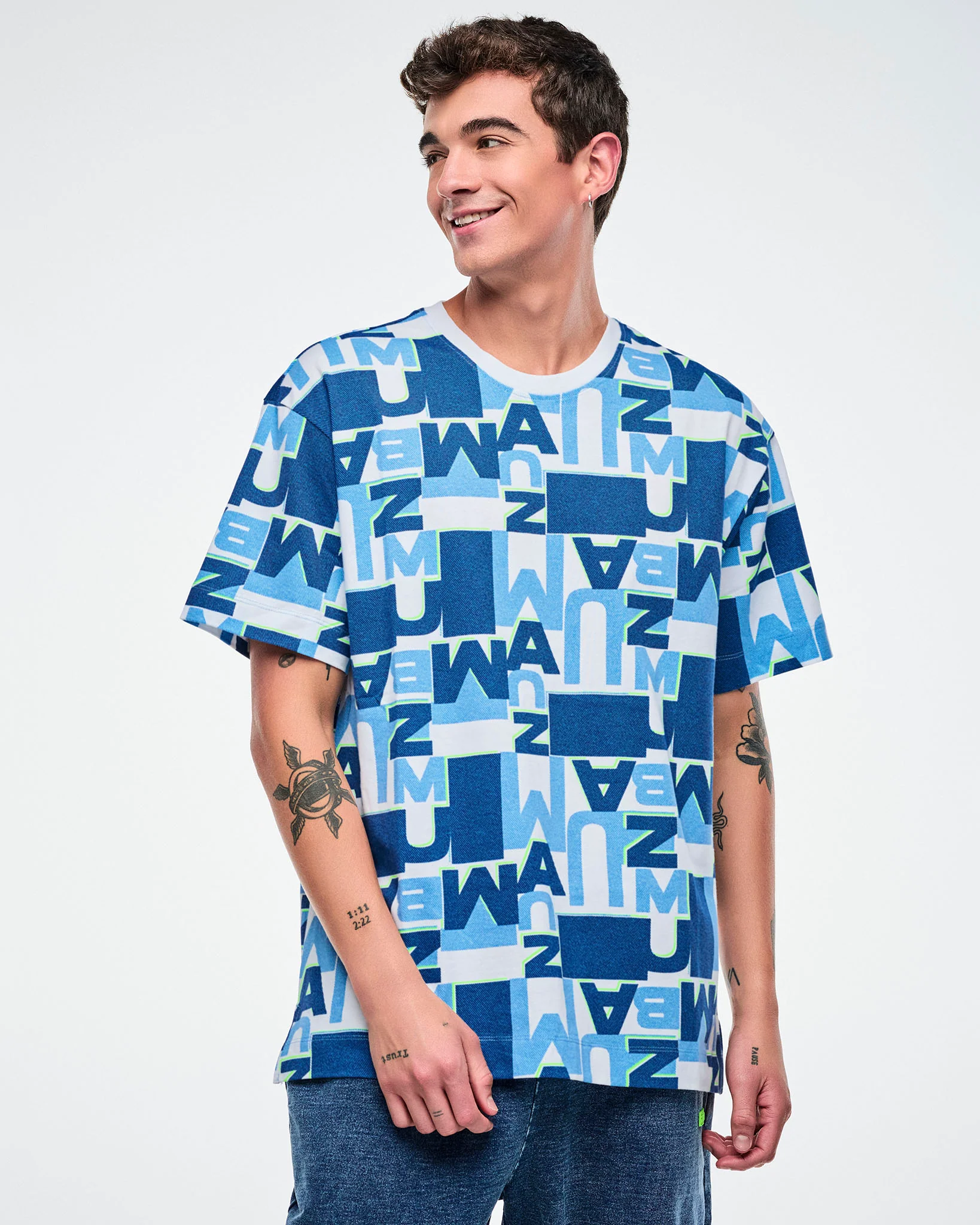 Jean Jamz Oversized Crew Neck Top - Image 3