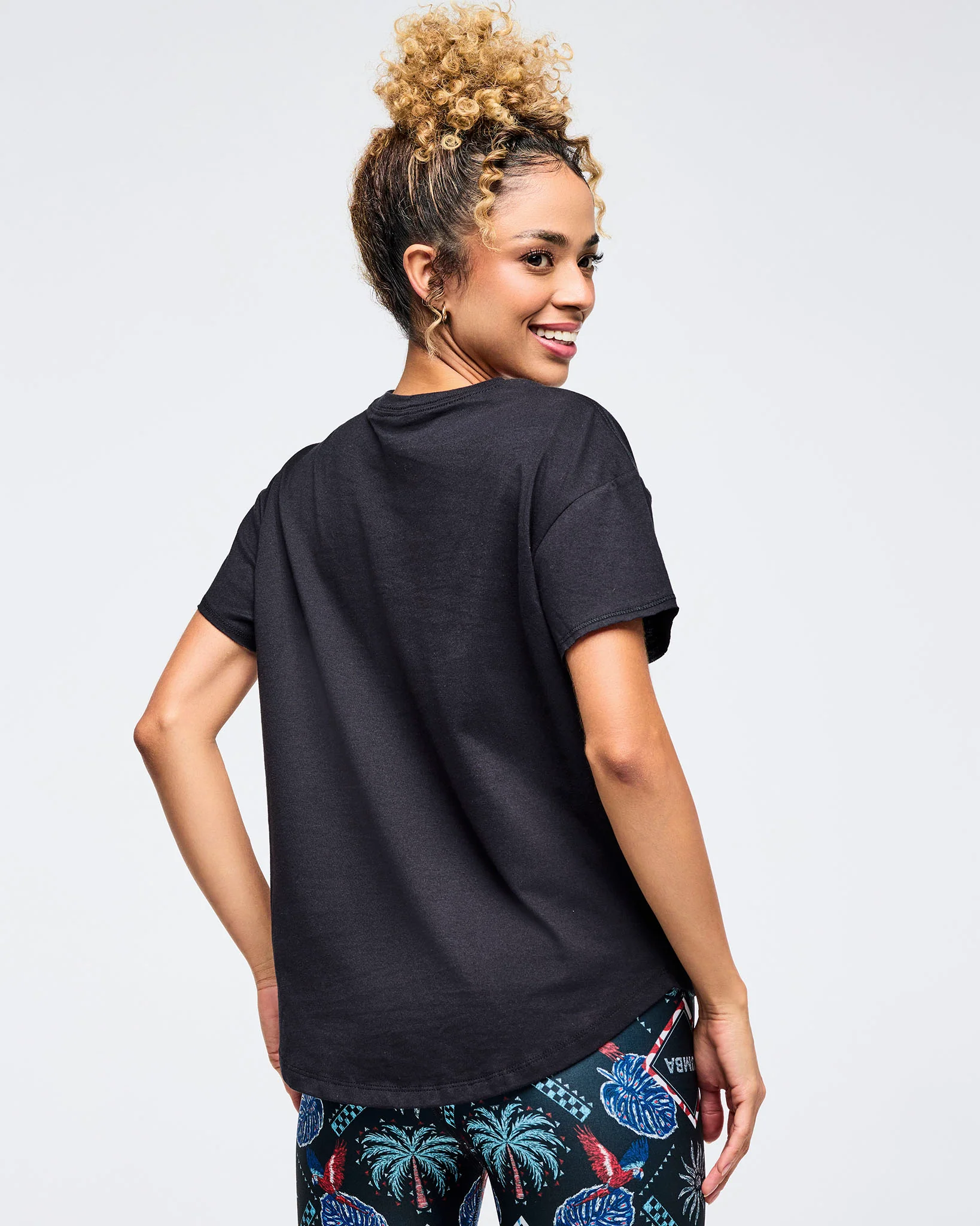 Latin Movement High Low Crew Neck Top - Image 2