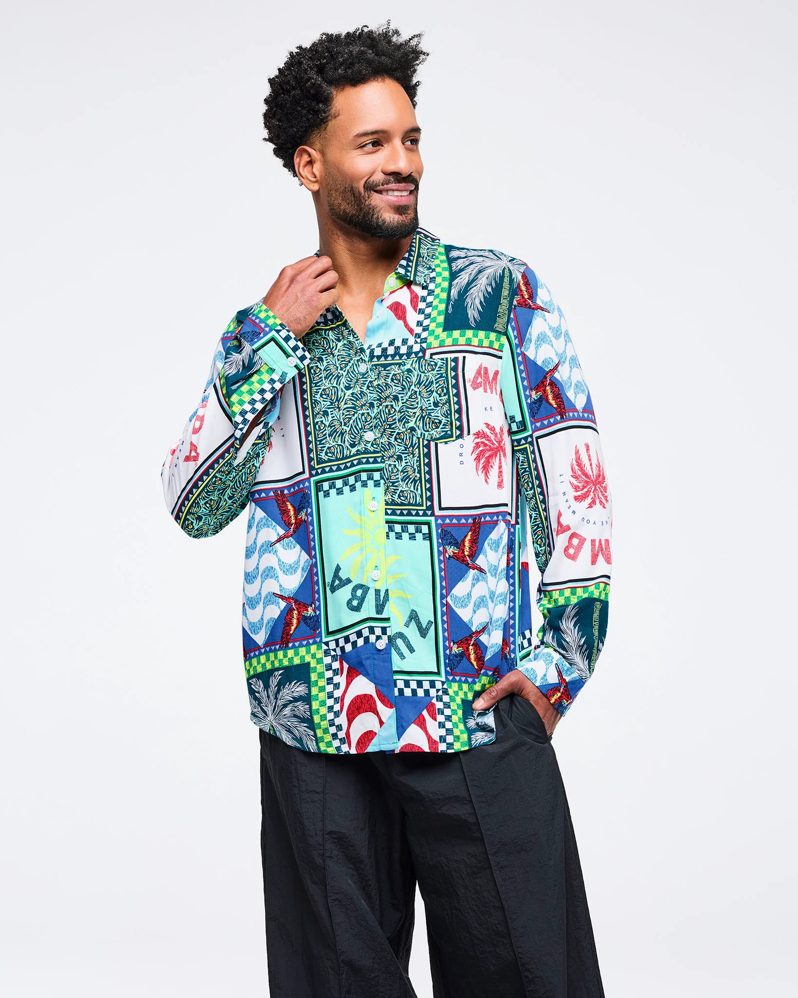Latin Movement Long Sleeve Button Down - Image 4