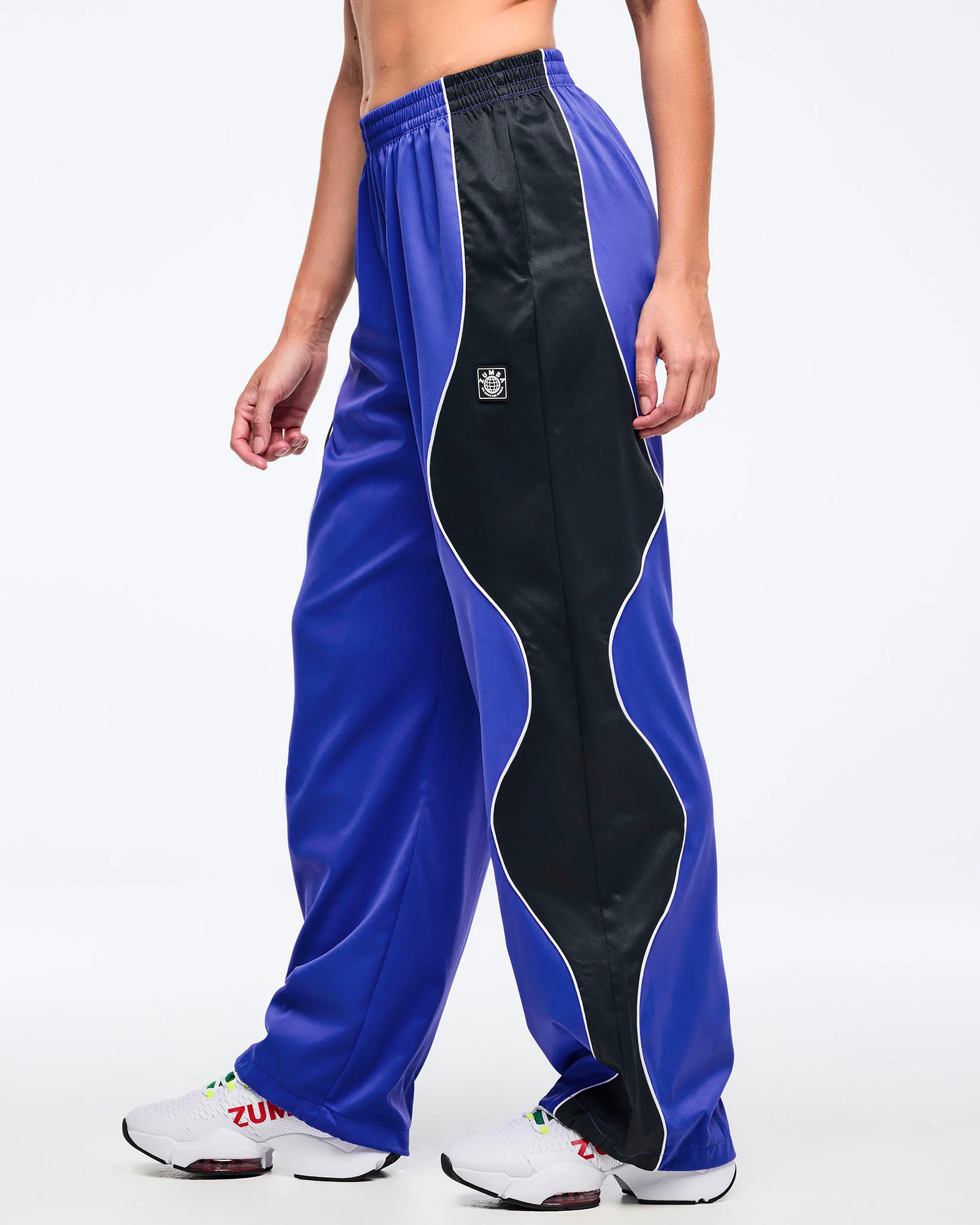 Latin Movement Wavy Track Pants - So Into Blue