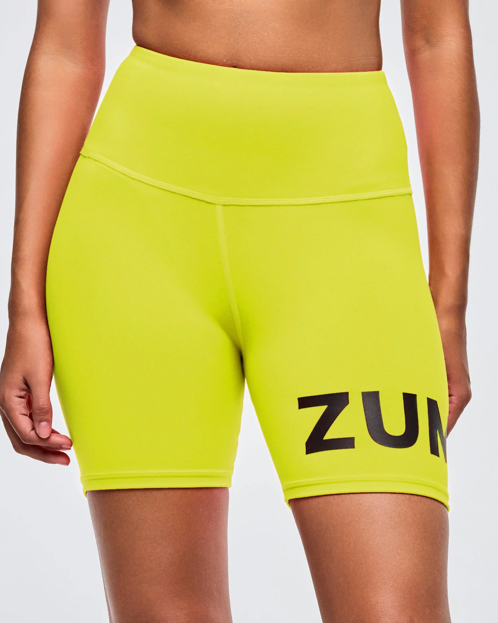 Neon High Waisted Biker Shorts - Image 11