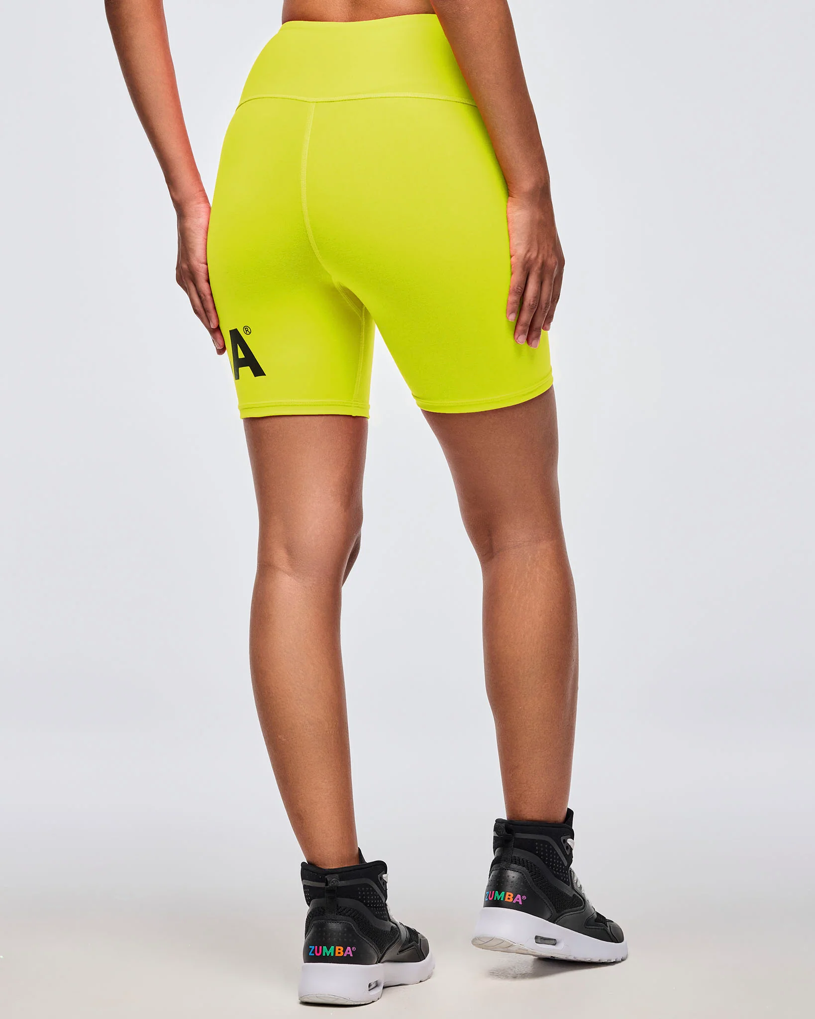 Neon High Waisted Biker Shorts - Image 12