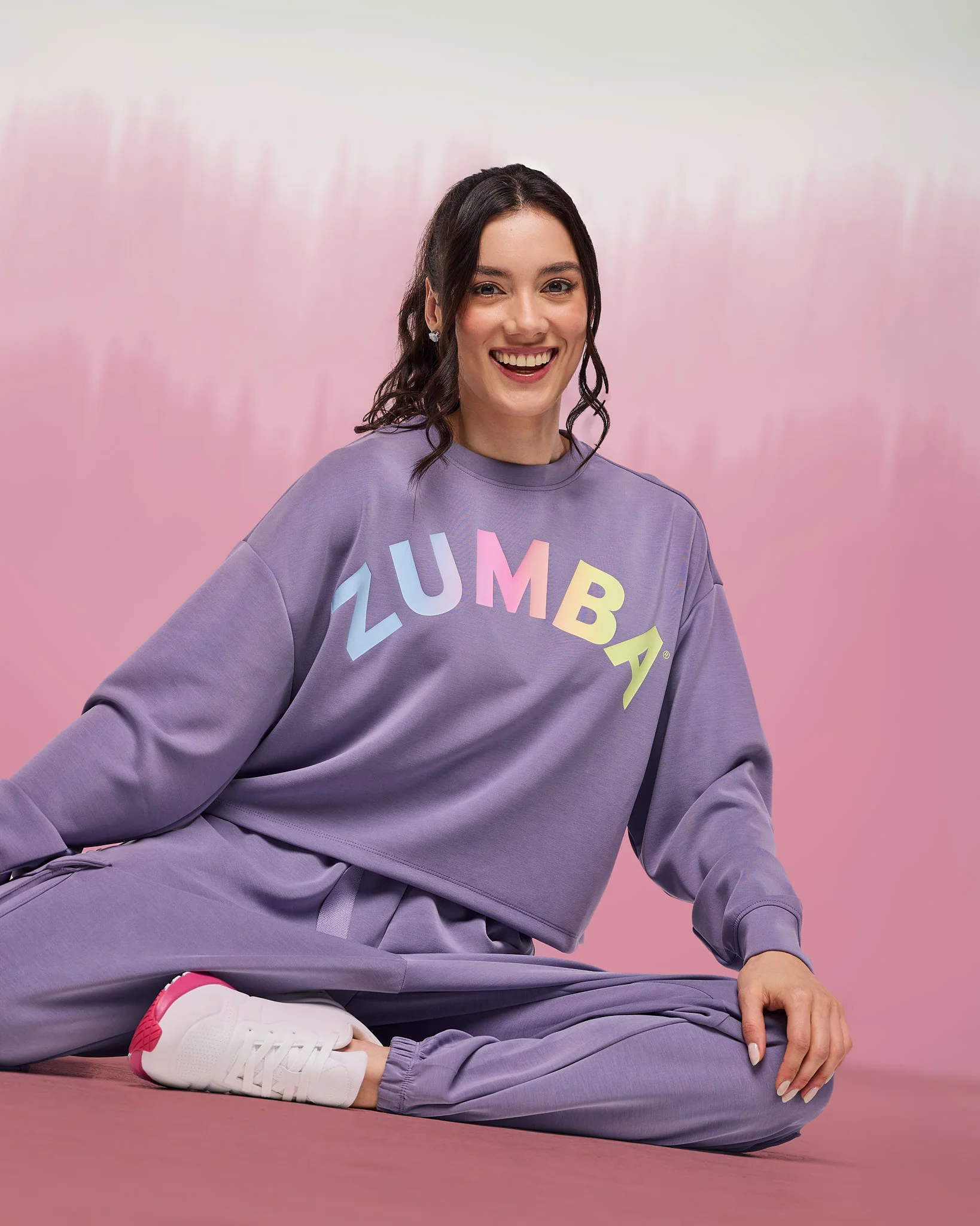 Pastel Modal Long Sleeve Oversized Crop Top - Image 6