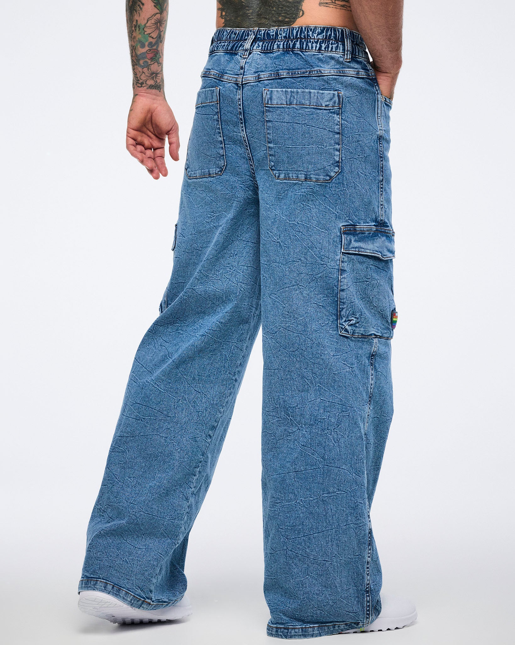 Pride Baggy Denim Cargo Pants - Image 8