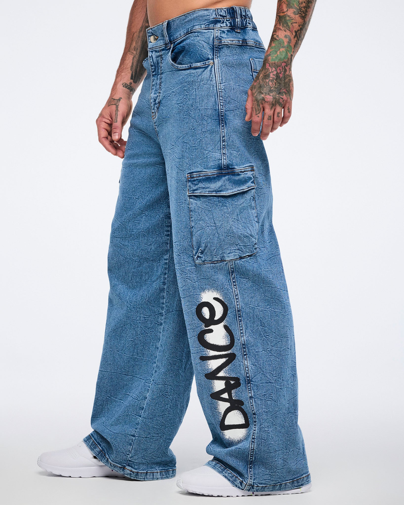 Pride Baggy Denim Cargo Pants - Image 9