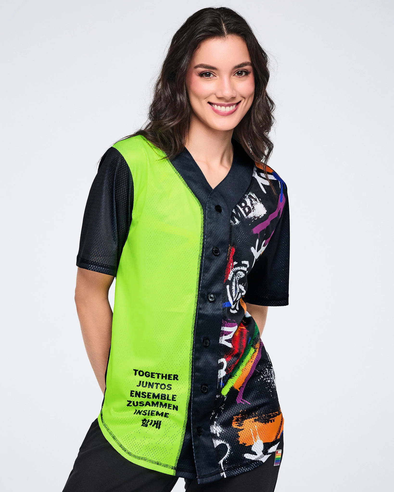 Pride Baseball Button Up