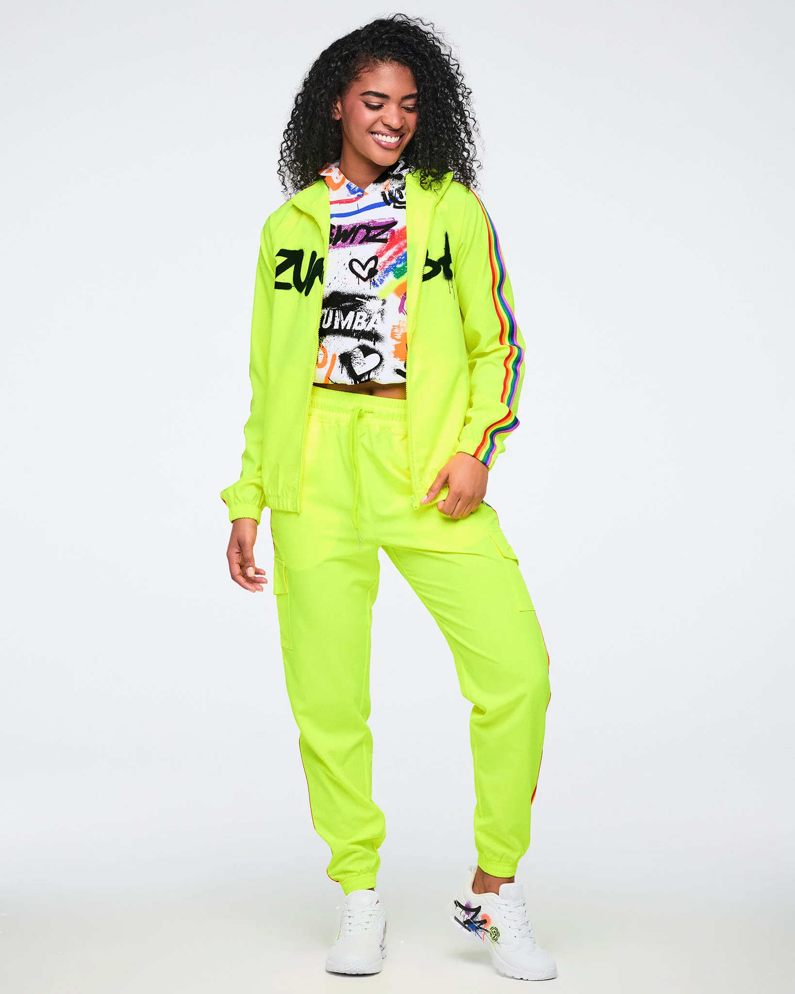 Pride Mock Neck Woven Jacket - Image 5