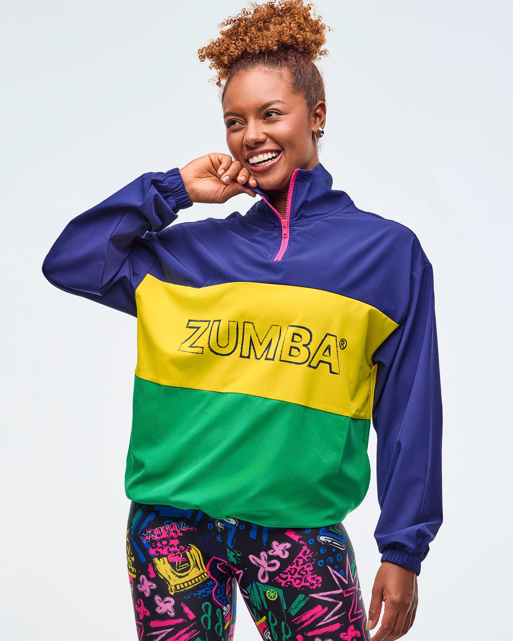 Sizzlin' Half-Zip Oversized Pullover Jacket