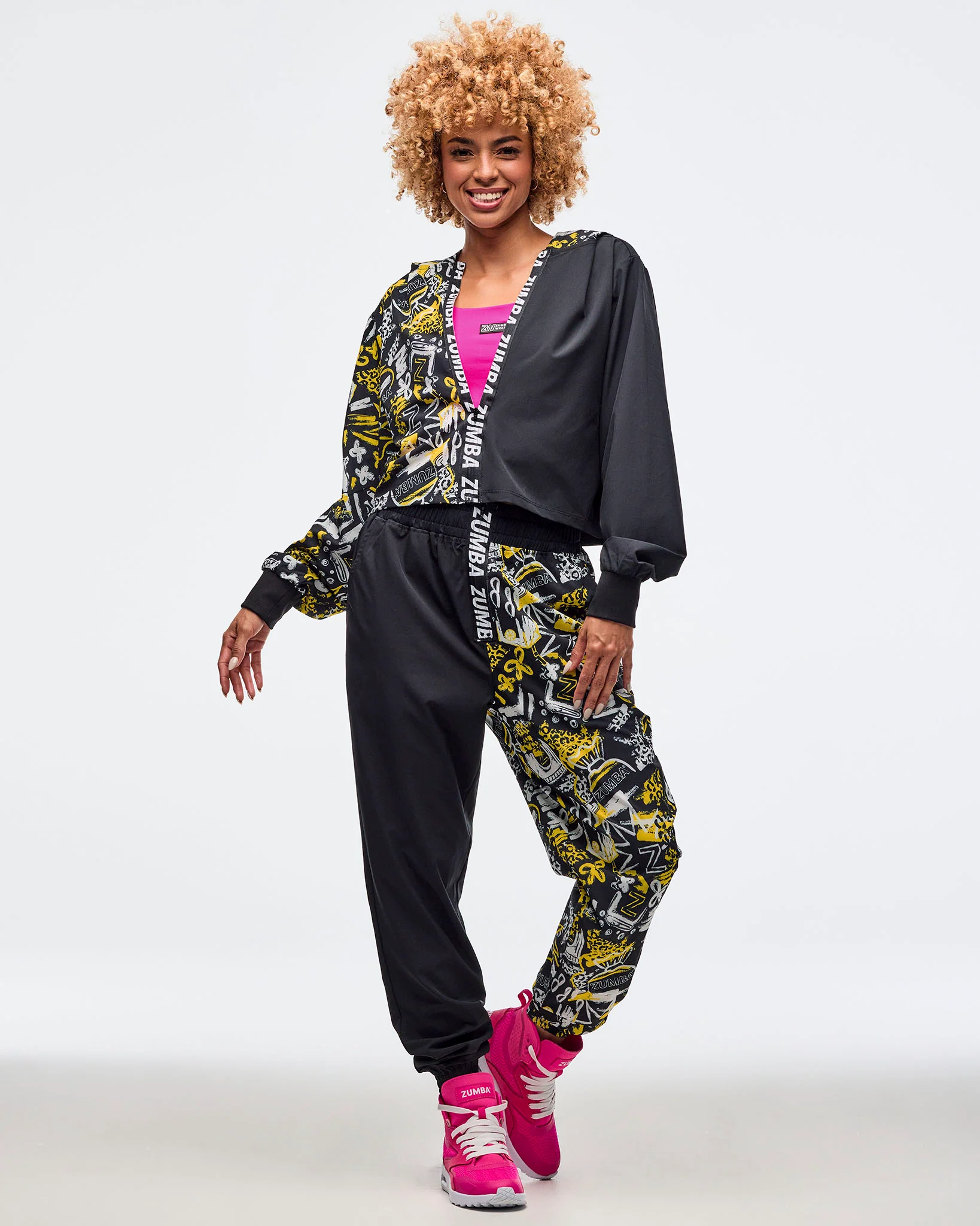 Sizzlin' High Waisted Zip Front Track Pants - Image 5