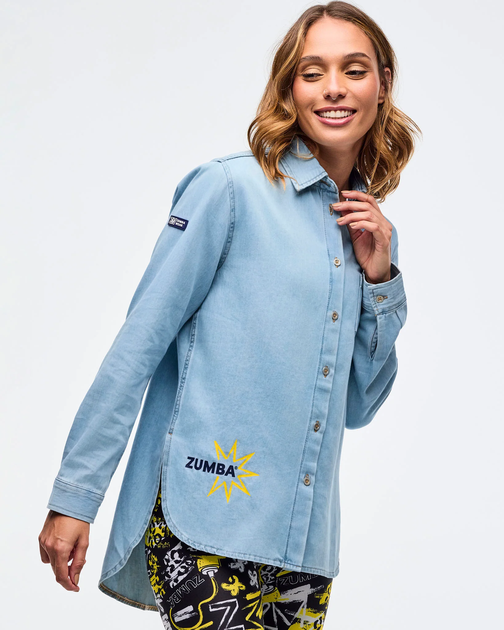 Sizzlin' Long Sleeve High Low Button Down - Image 4