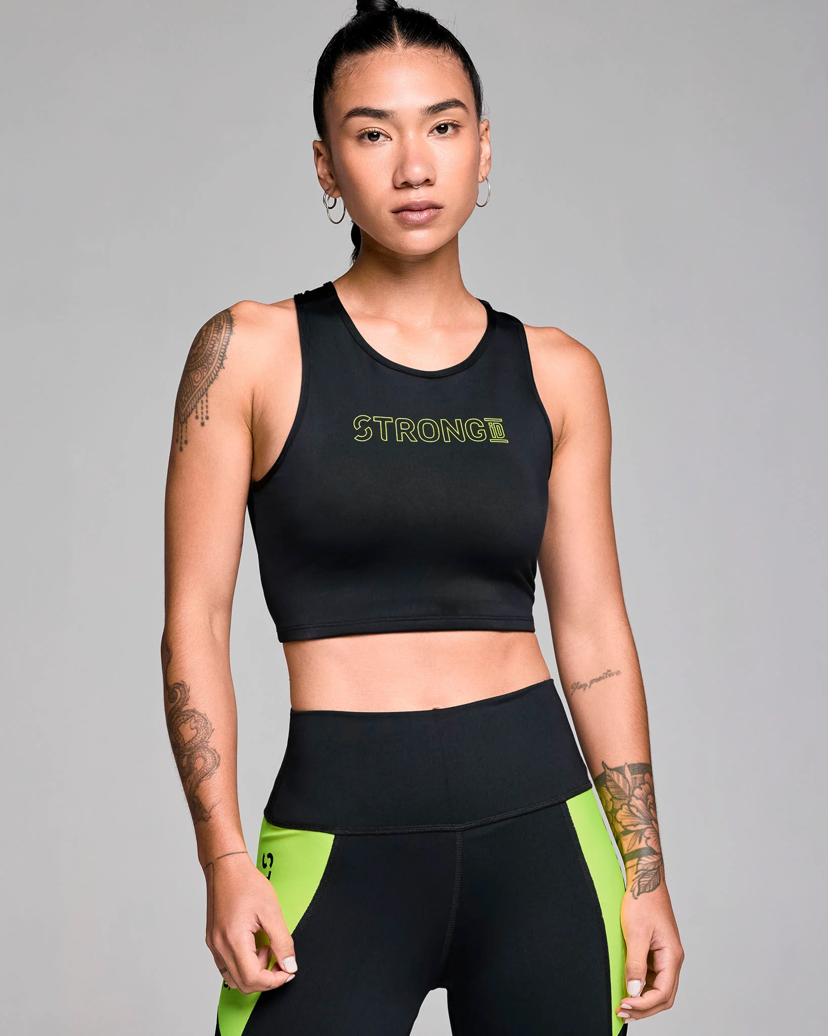 STRONG iD High Neck Lined Crop Tank - Image 3