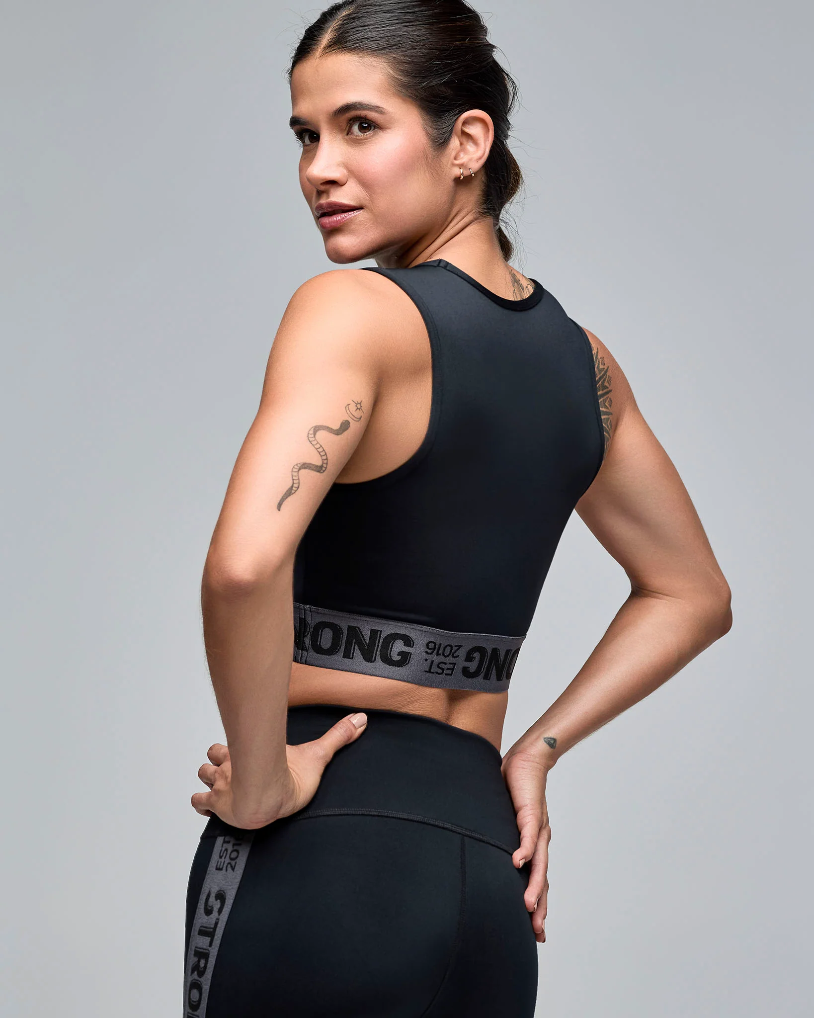 STRONG iD Crop Tank With Elastic Waistband - Image 3
