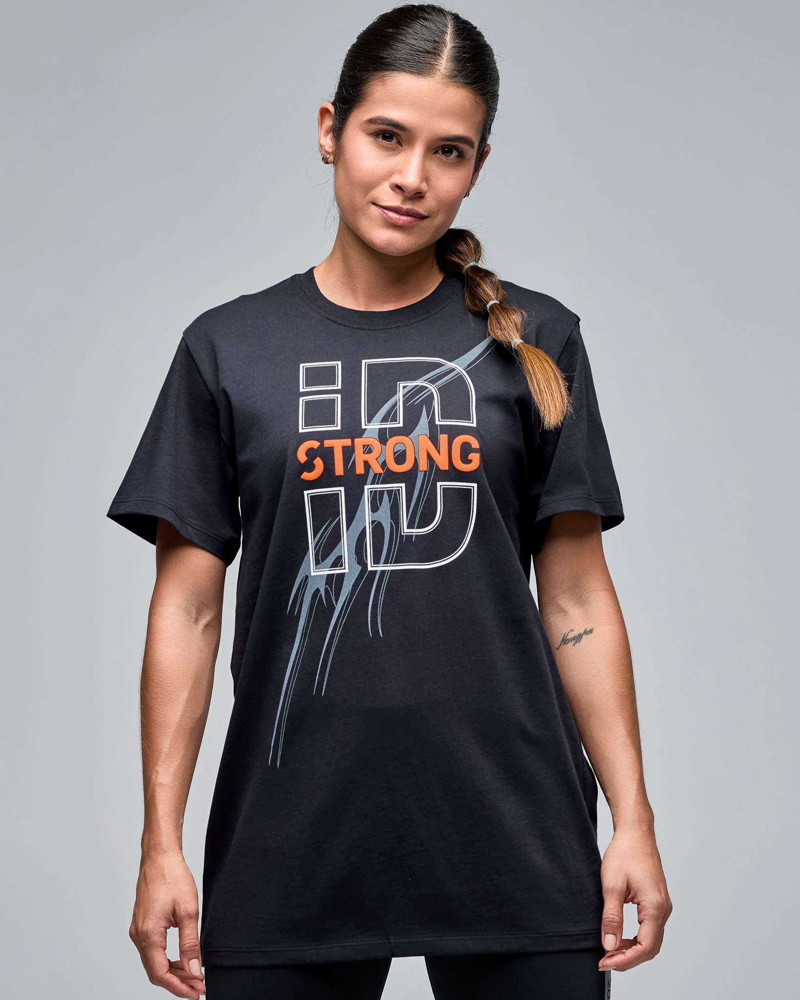 STRONG iD Unisex Crew Neck Tee - Bold Black
