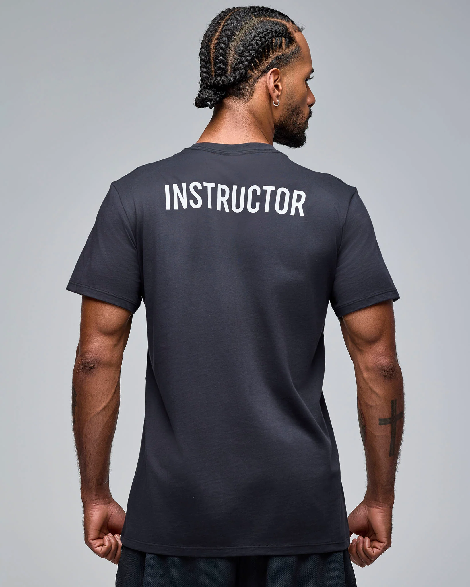 STRONG iD Unisex Crew Neck Tee - Bold Black - Image 4