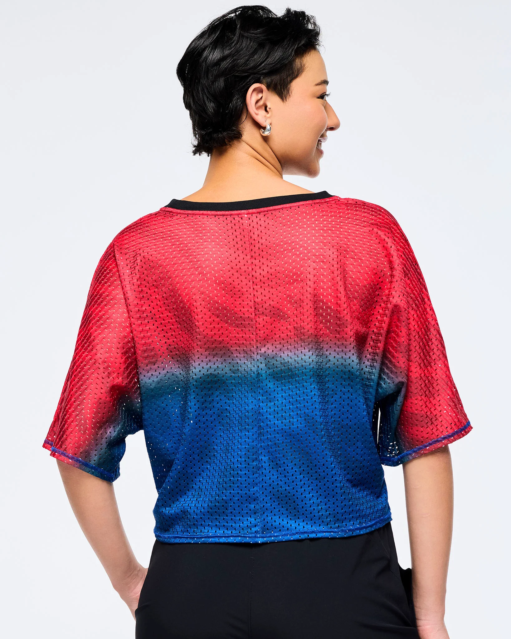 Victory Boxy Dolman Crop Top - Image 2
