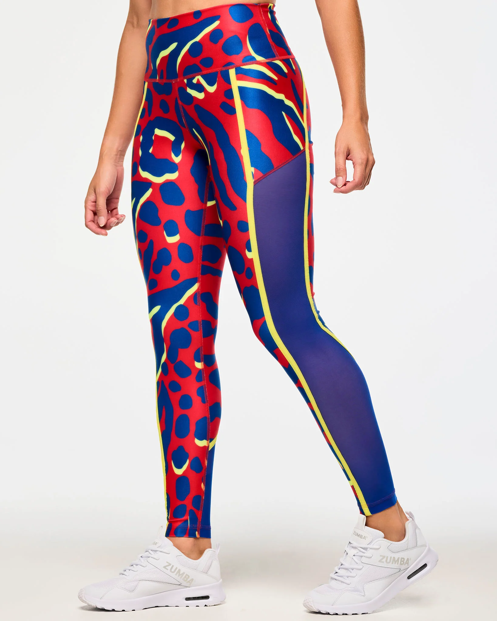 Victory High Waisted Ankle Leggings With Side Inserts
