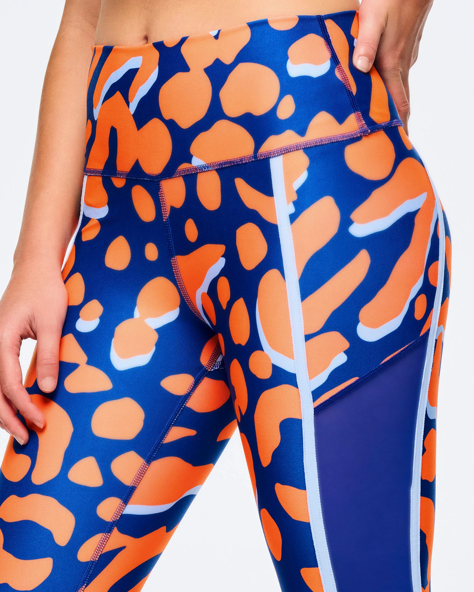 Victory High Waisted Ankle Leggings With Side Inserts - Image 8