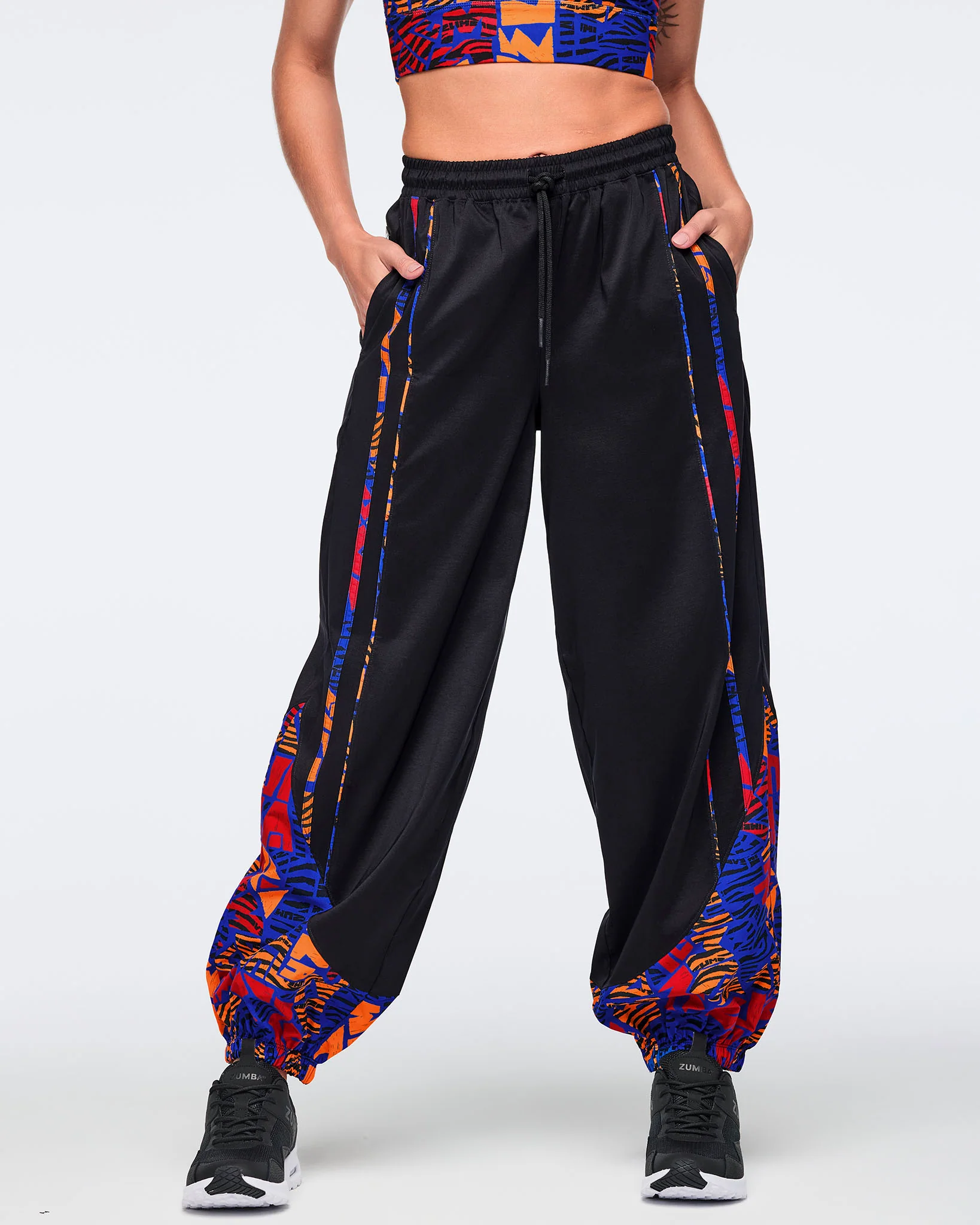 Wildbeat Woven Slouch Pants With Piping - Image 3