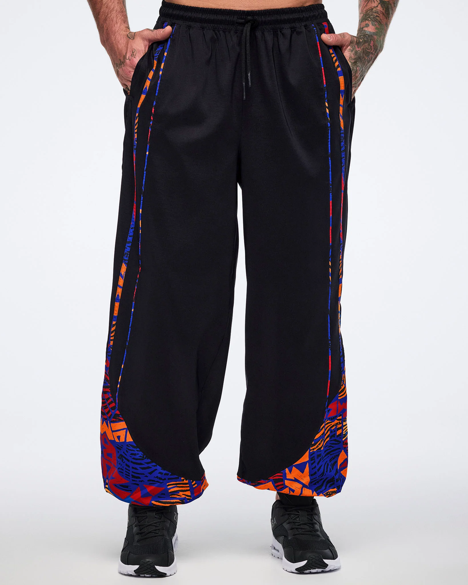 Wildbeat Woven Slouch Pants With Piping - Image 5