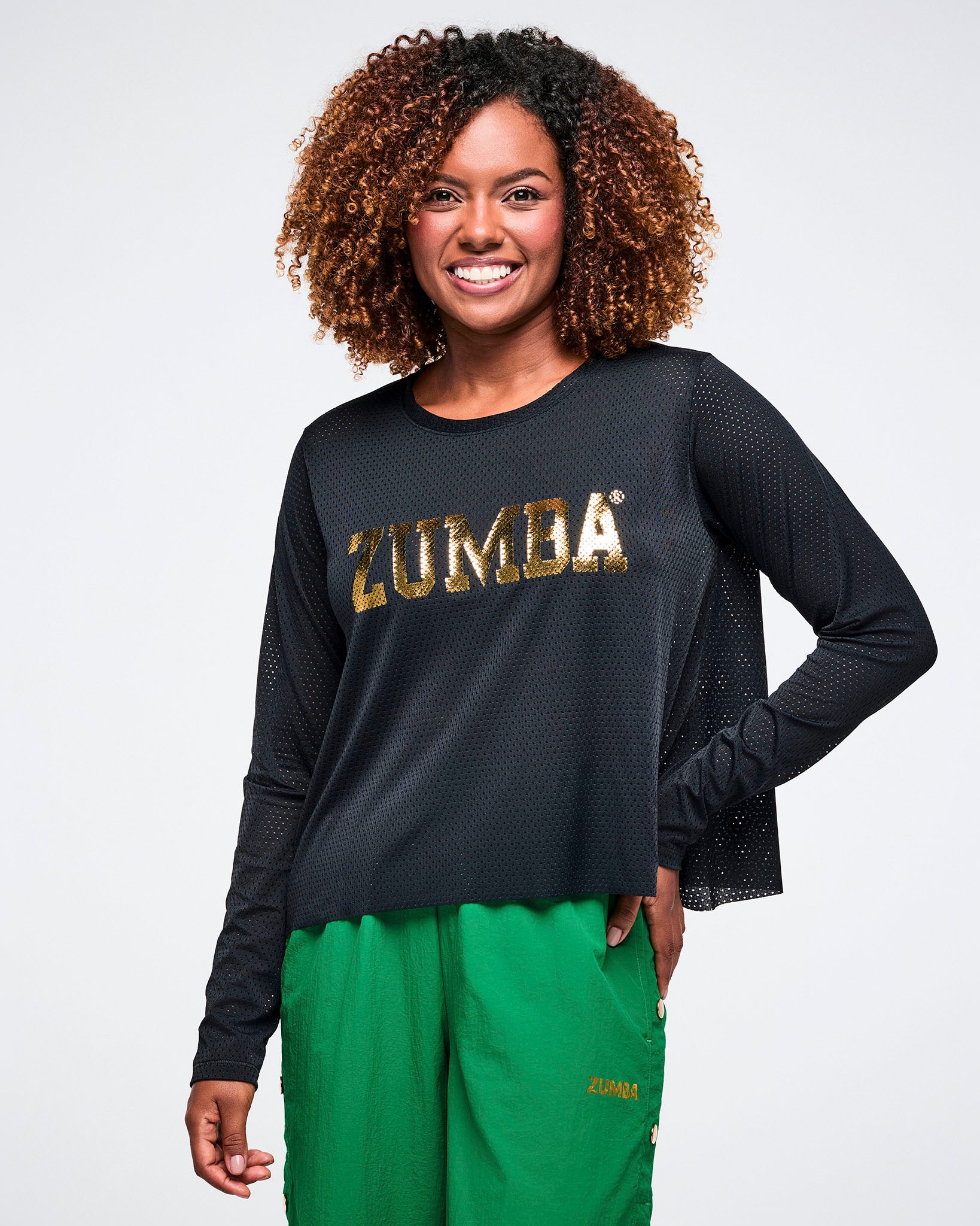 Worldwide Long Sleeve Loose Mesh Top - Image 5