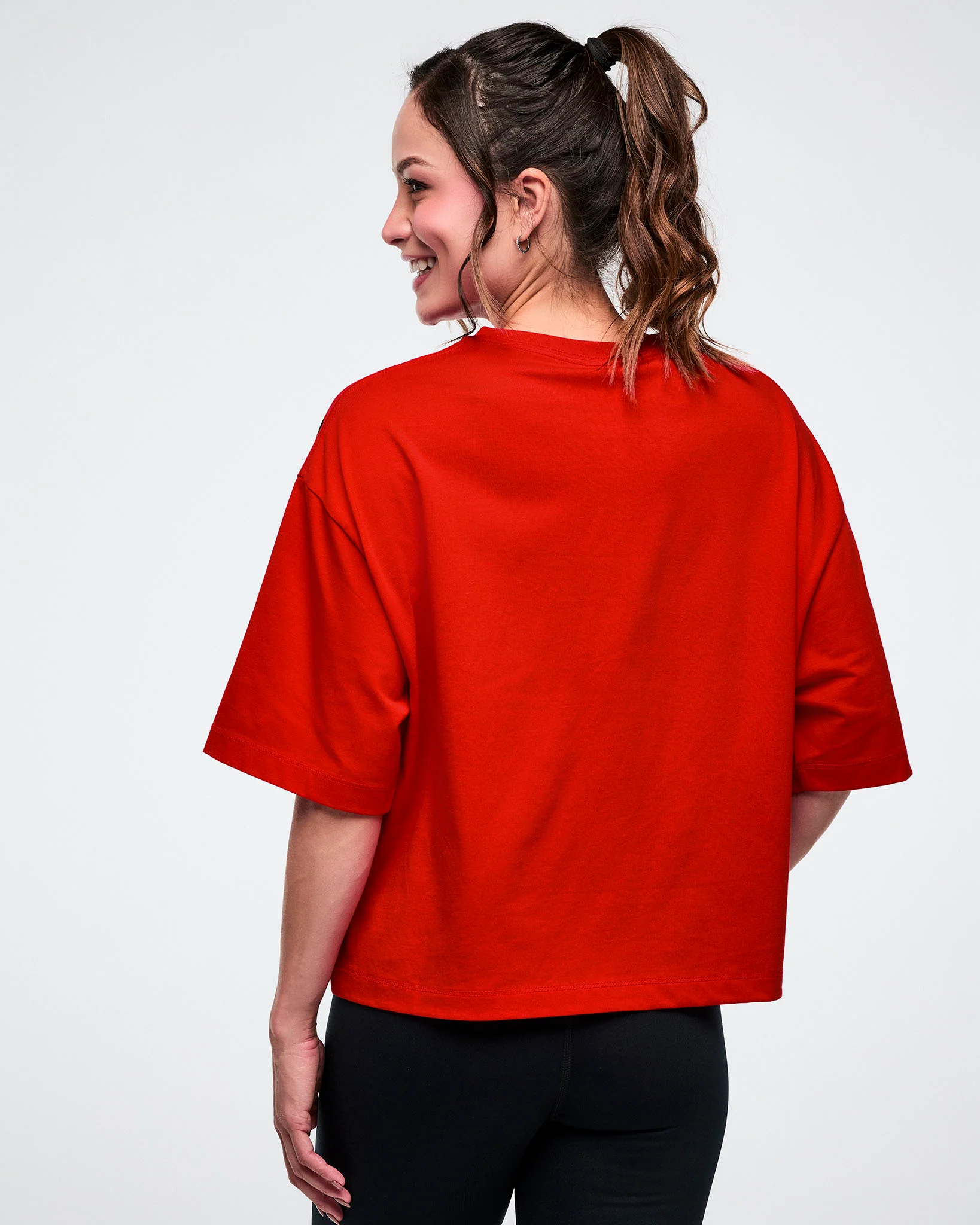 Worldwide Oversized Boxy Crop Top - Image 2
