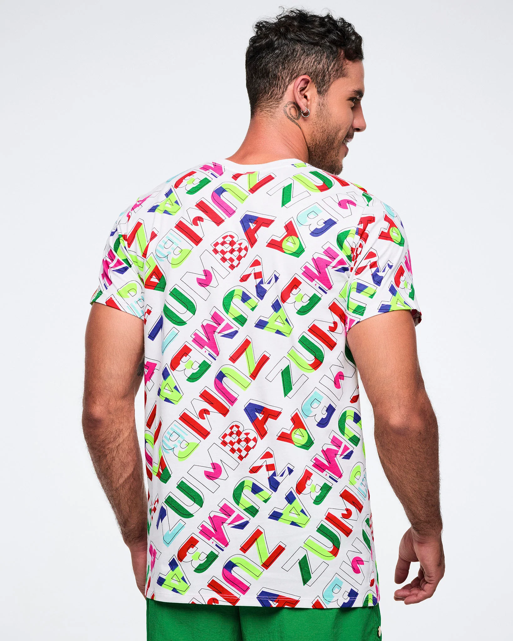 Worldwide Unisex Crew Neck Tee - White/Red - Image 4