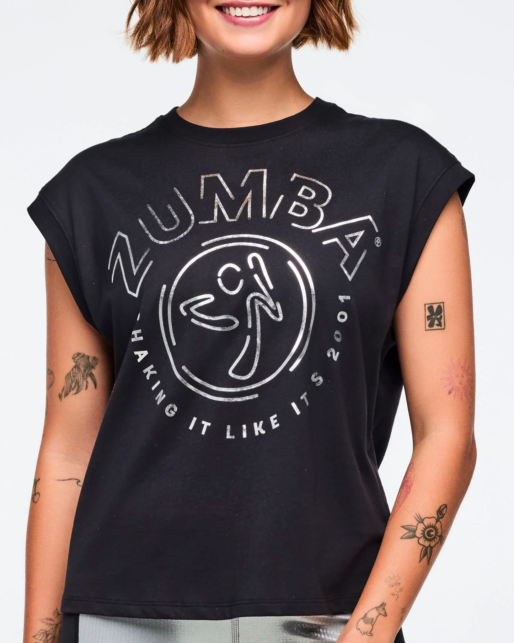 Zumba 25 Extended Shoulder Loose Tank - Image 4