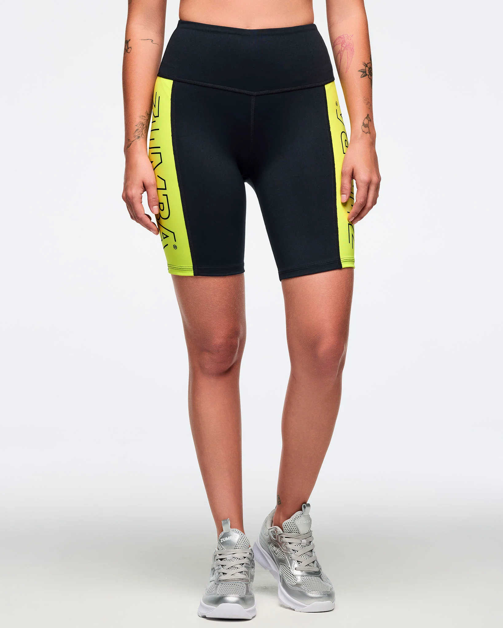 Zumba 25 High Waisted Biker Shorts - Image 3