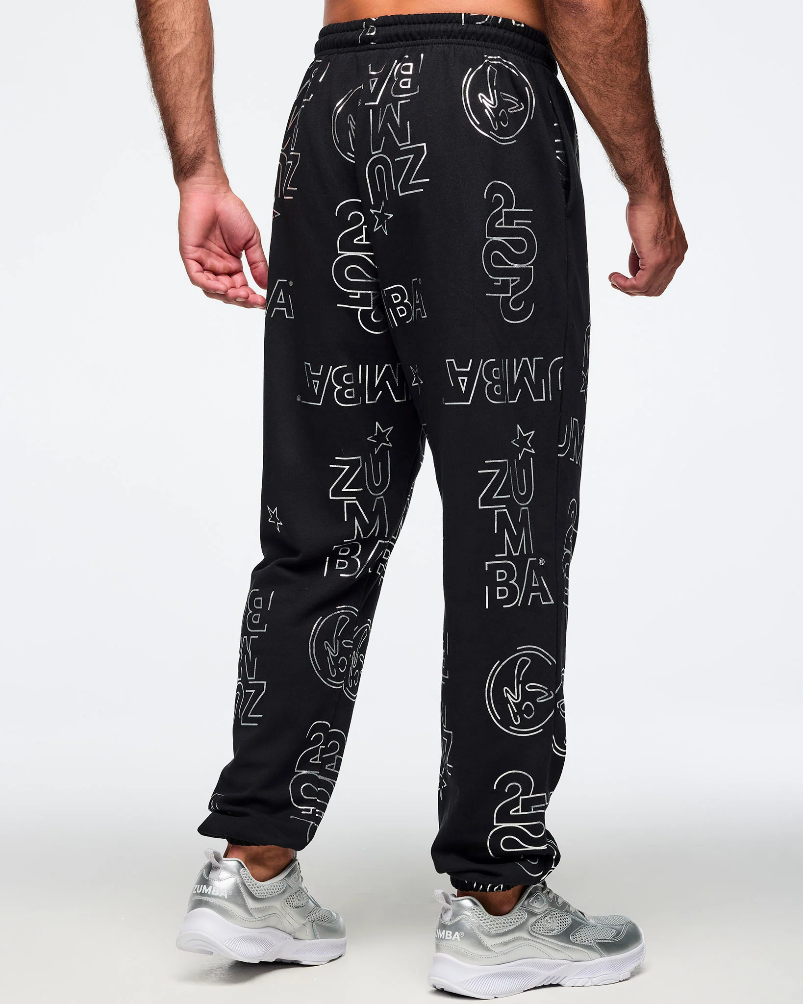 Zumba 25 Slouch Sweatpants - Black/Silver - Image 6
