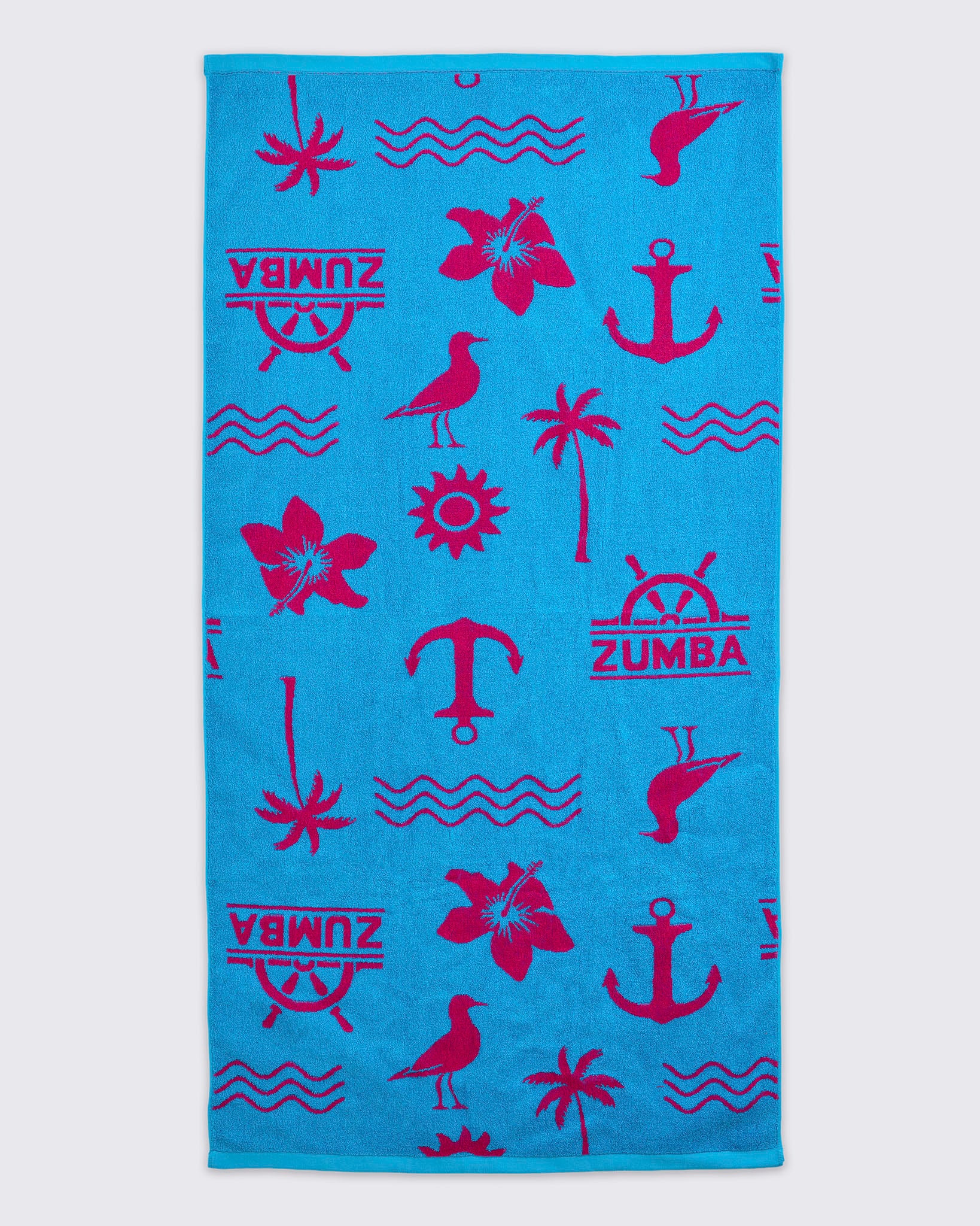 Zumba Cruise Beach Towel - Aqua