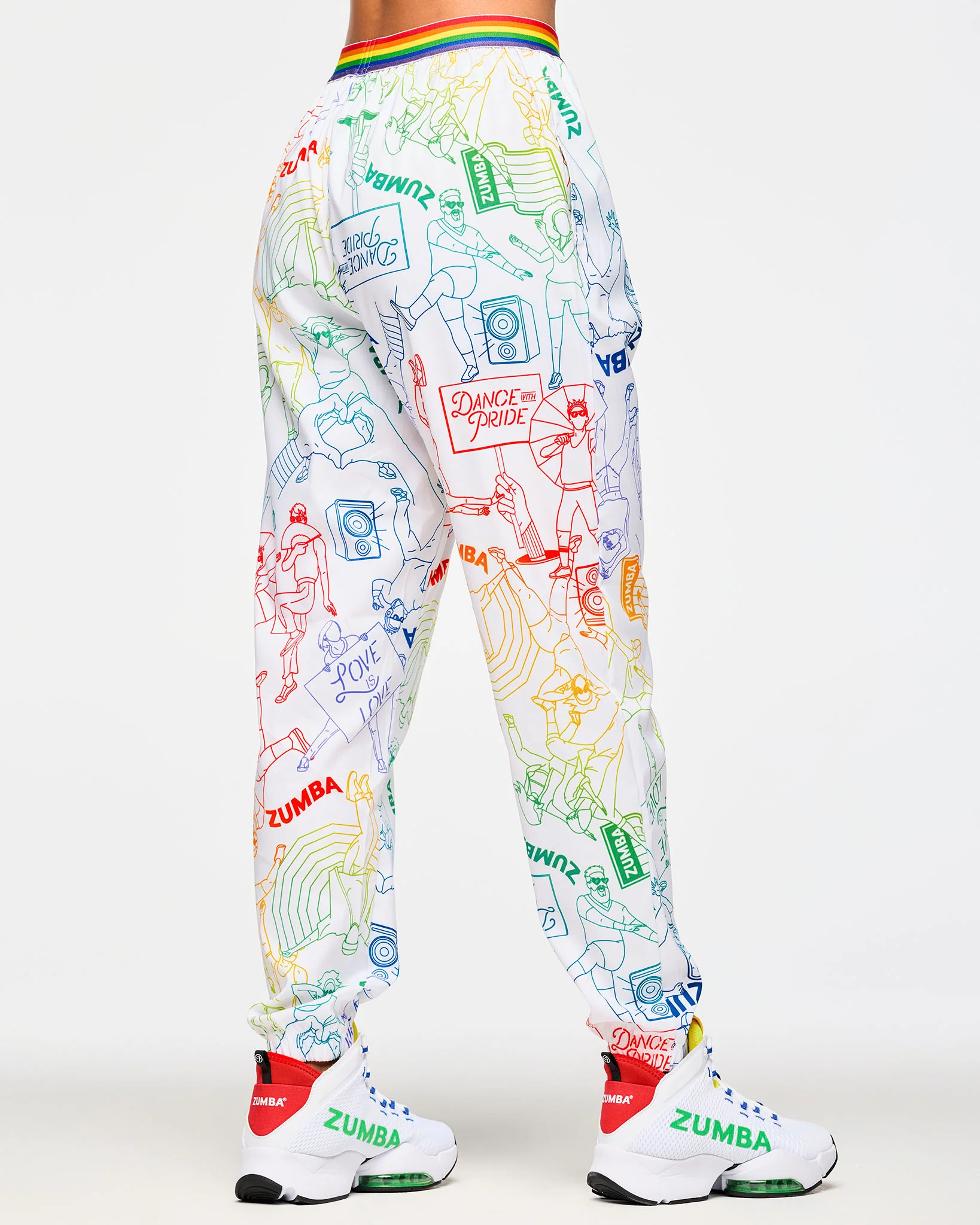 Zumba Elastic Waistband Slouch Woven Pants - Image 2
