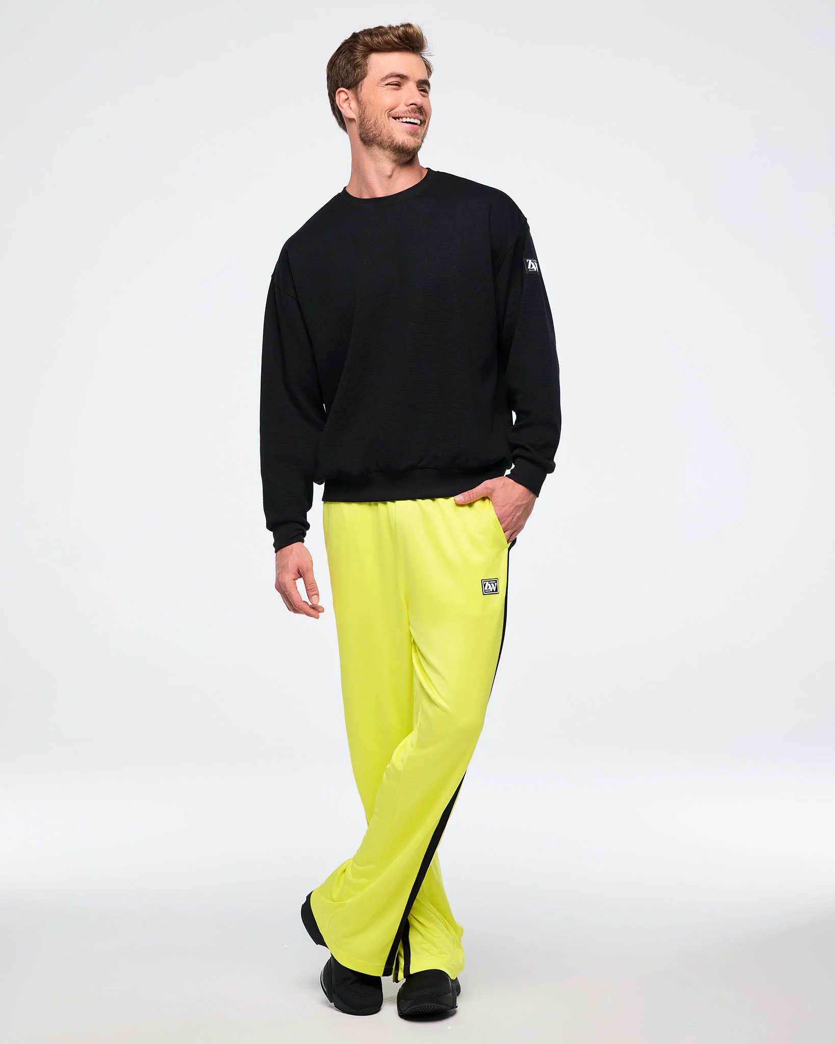 Zumba Haus Mid Rise Knit Track Pants - Image 6
