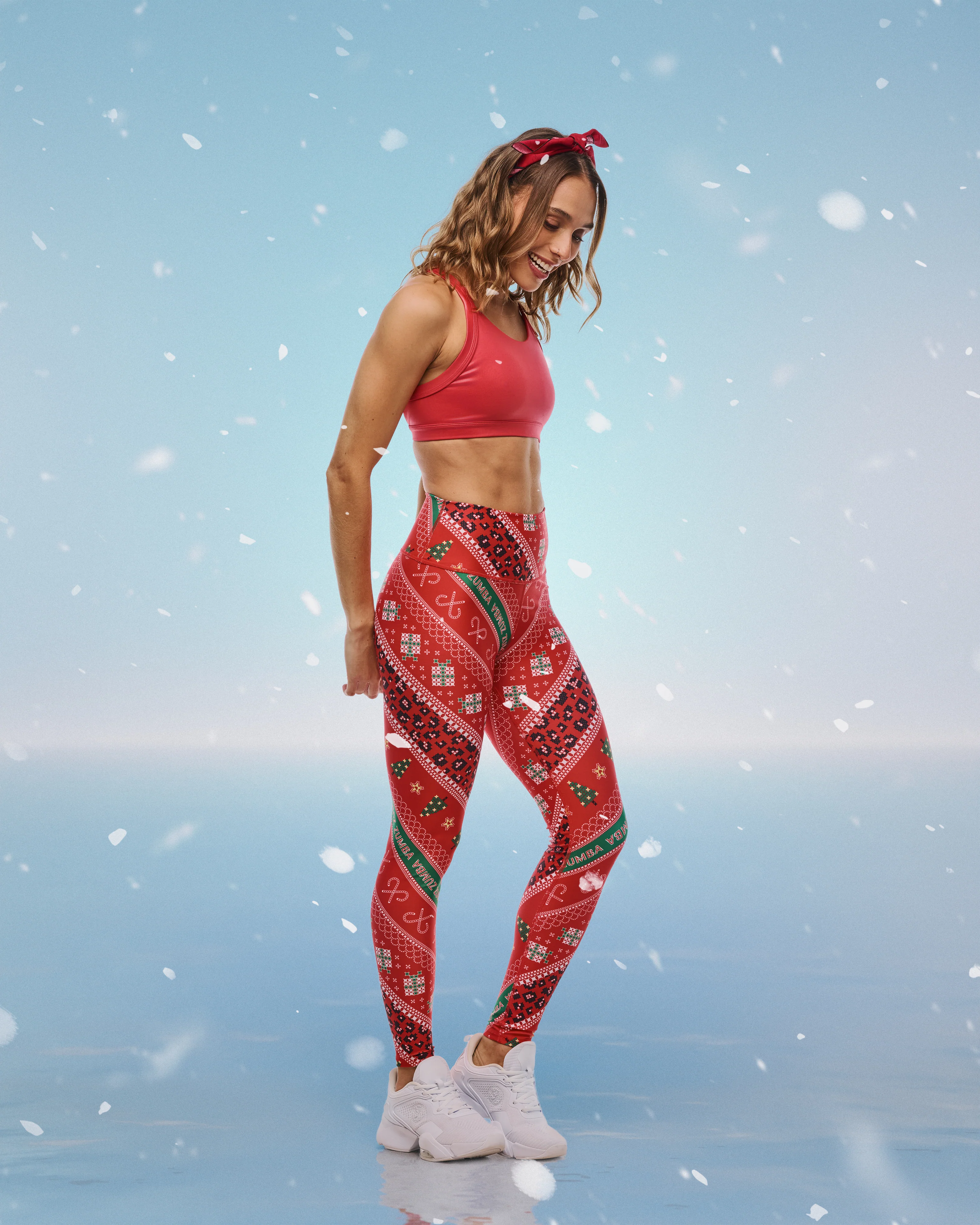Zumba Holiday High Waisted Ankle Leggings - Image 3
