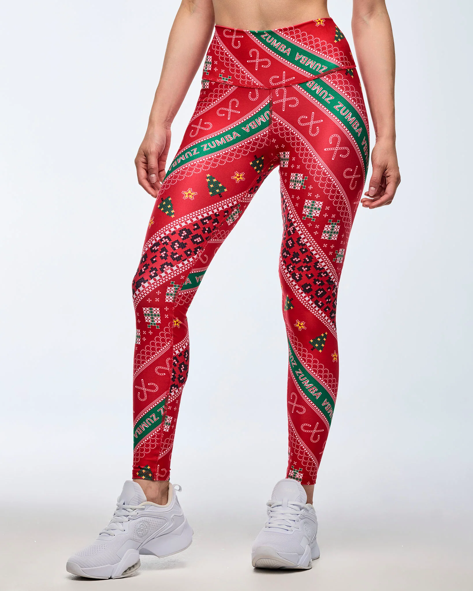Zumba Holiday High Waisted Ankle Leggings - Image 4