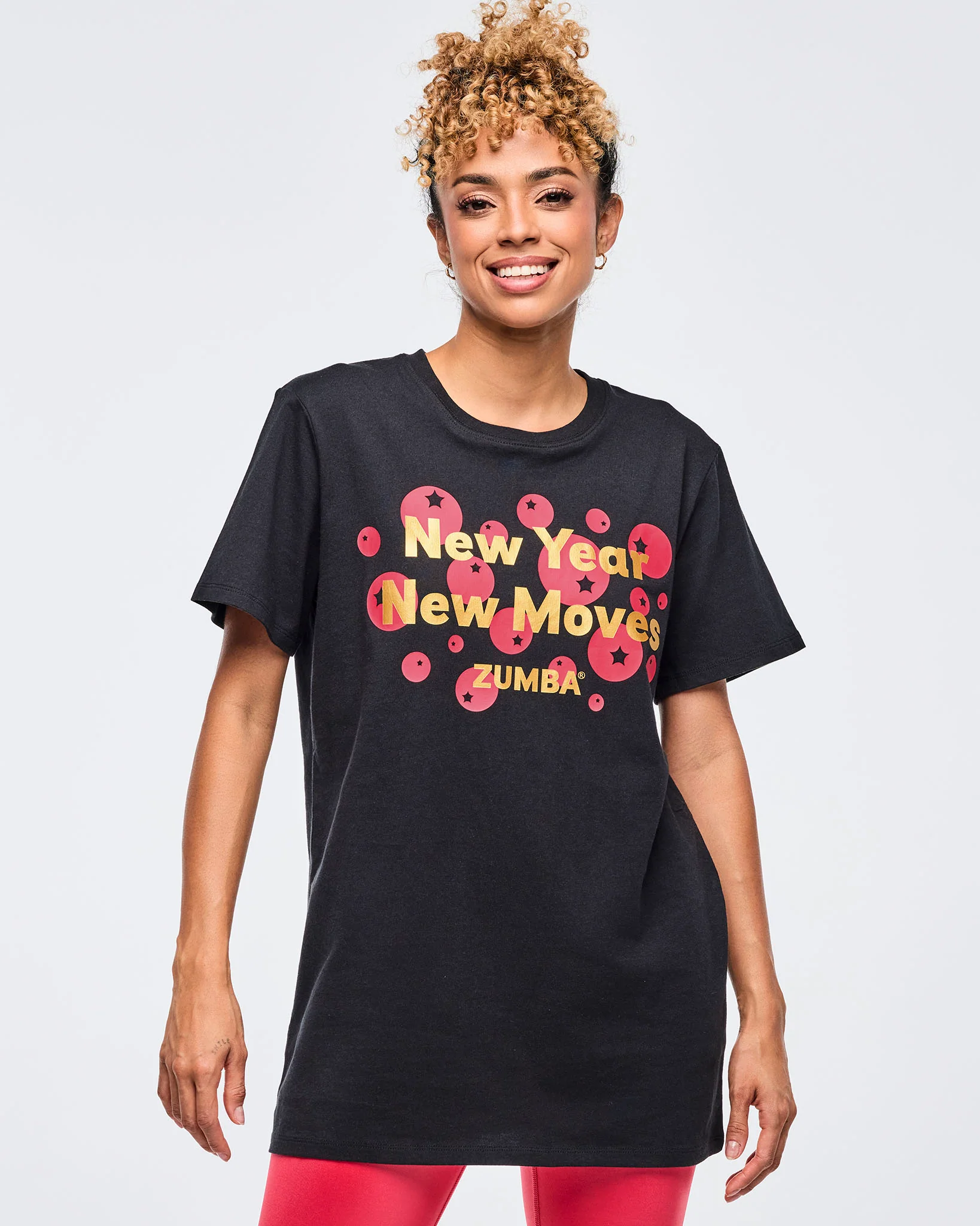 Zumba Holiday Unisex Crew Neck Tee - Black - Image 5