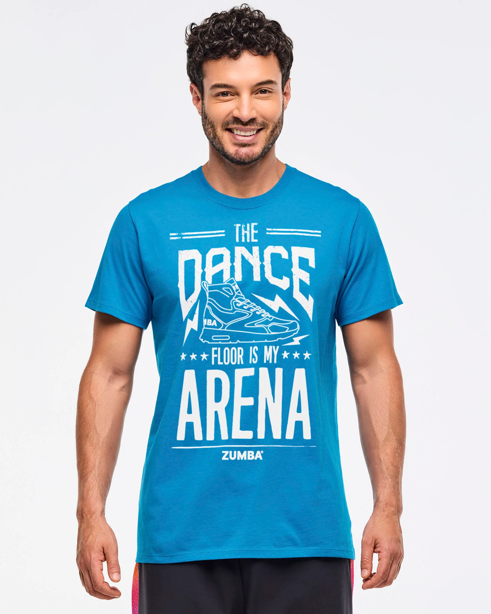 Zumba Libre Crew Neck Tee - Peek-A-Blue