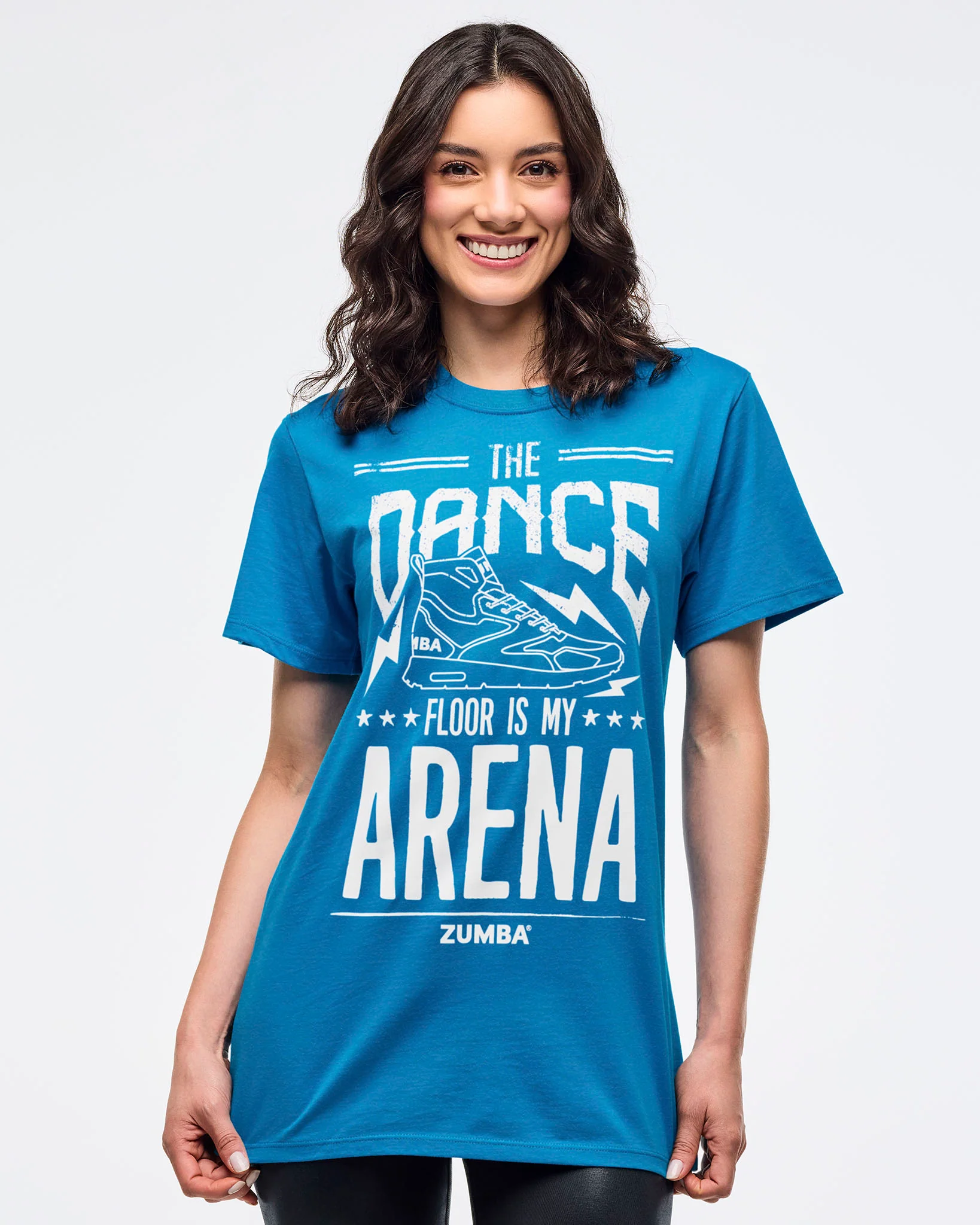 Zumba Libre Crew Neck Tee - Peek-A-Blue - Image 3