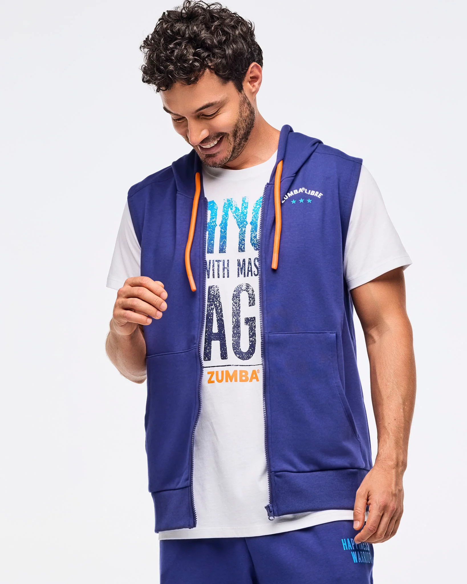 Zumba Libre Men's Sleeveless Zip-Up Hoodie - Image 3