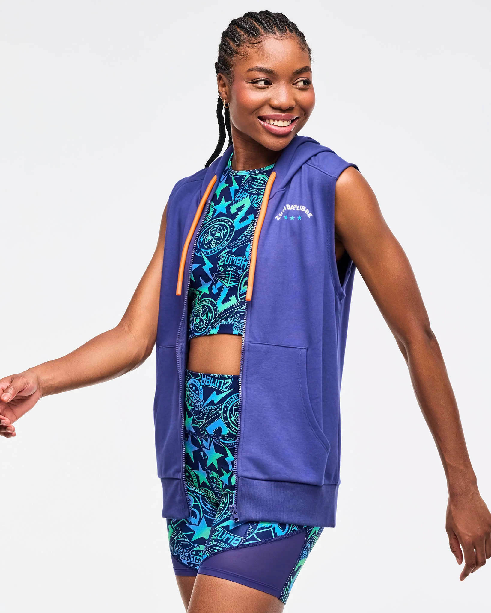 Zumba Libre Men's Sleeveless Zip-Up Hoodie - Image 6