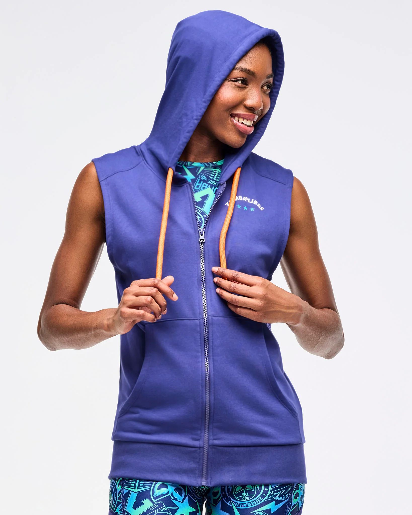 Zumba Libre Men's Sleeveless Zip-Up Hoodie - Image 7
