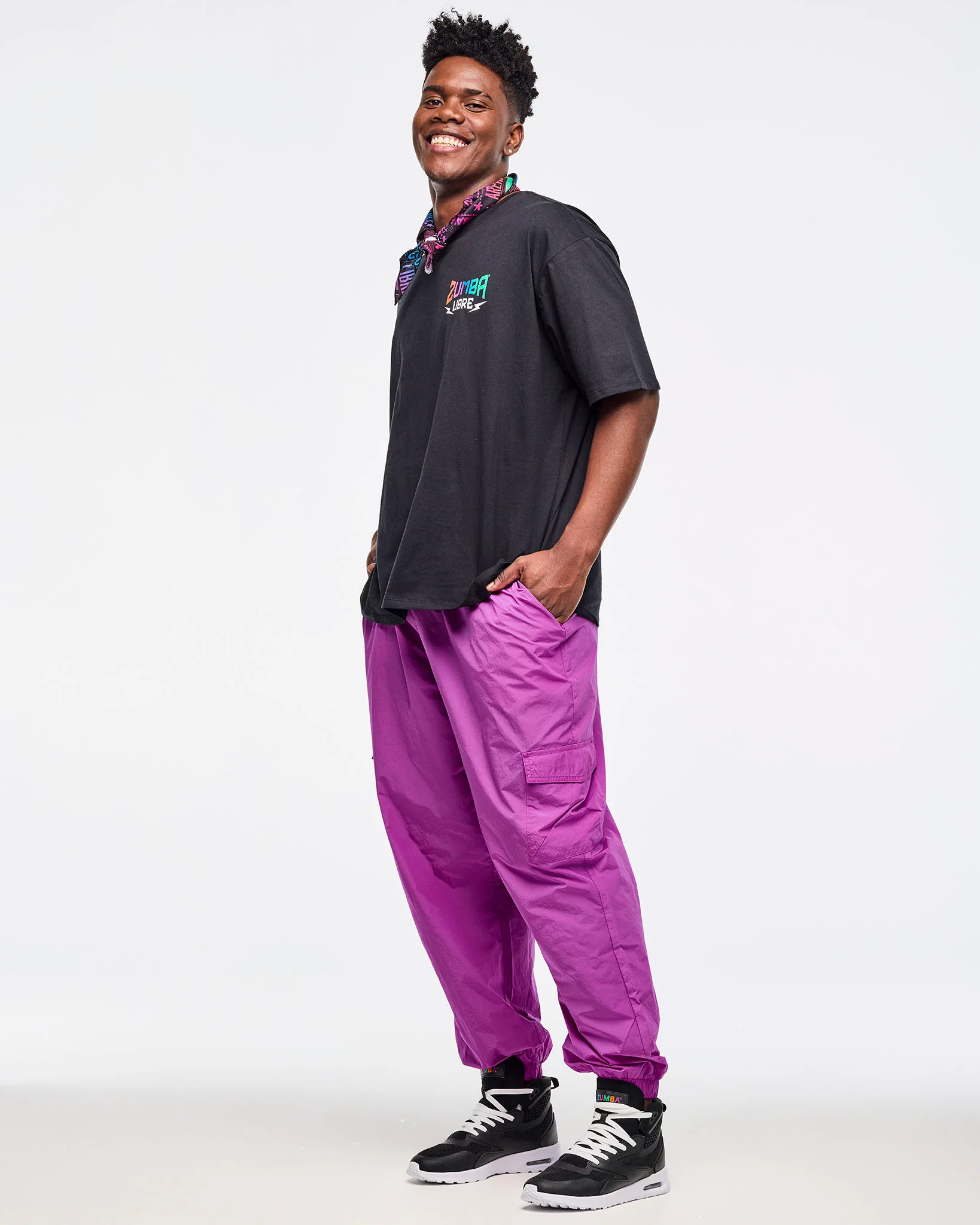 Zumba Libre Parachute Cargo Pants With Elastic Waistband - Image 8