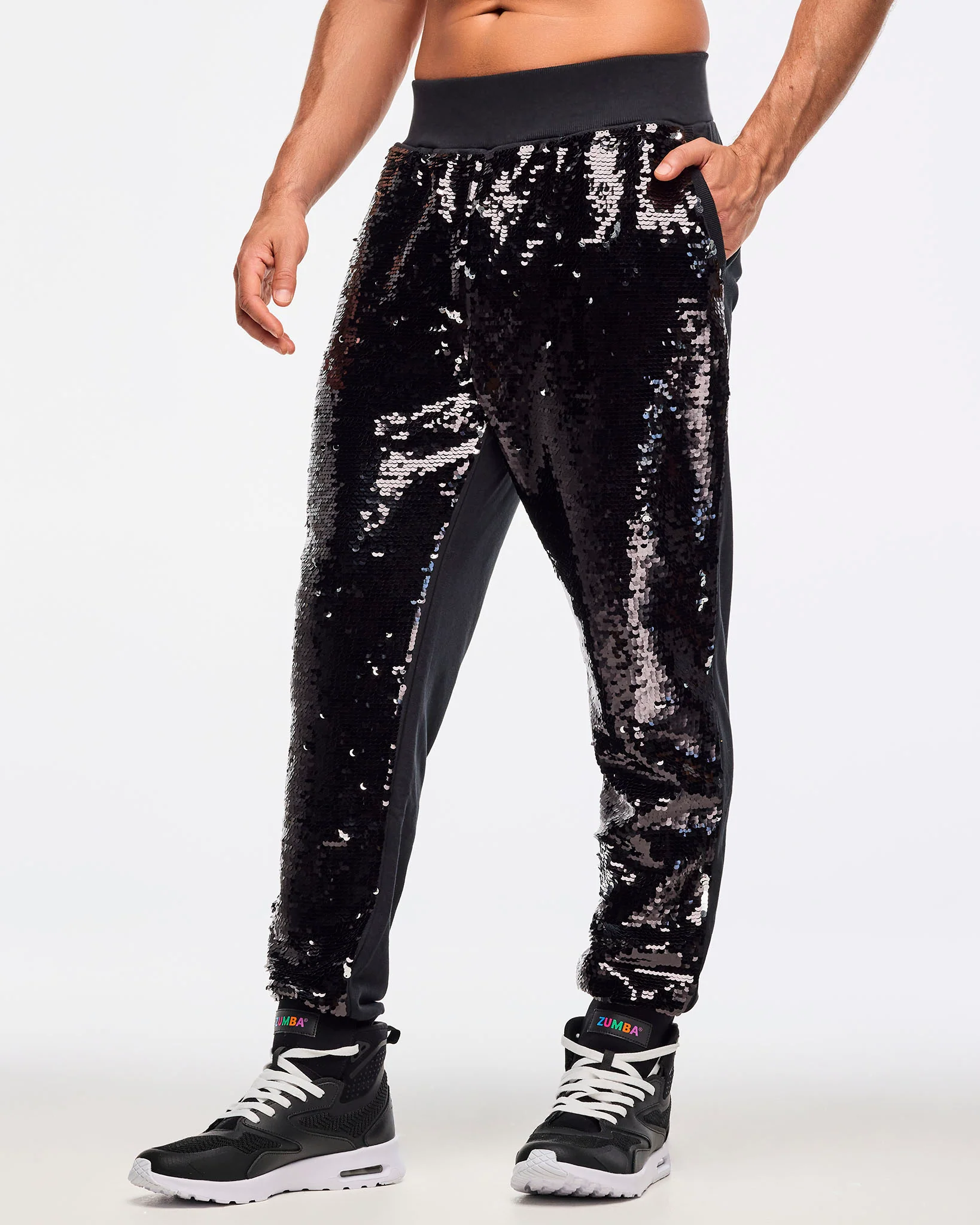 Zumba Libre Sequin Knit Joggers - Image 6