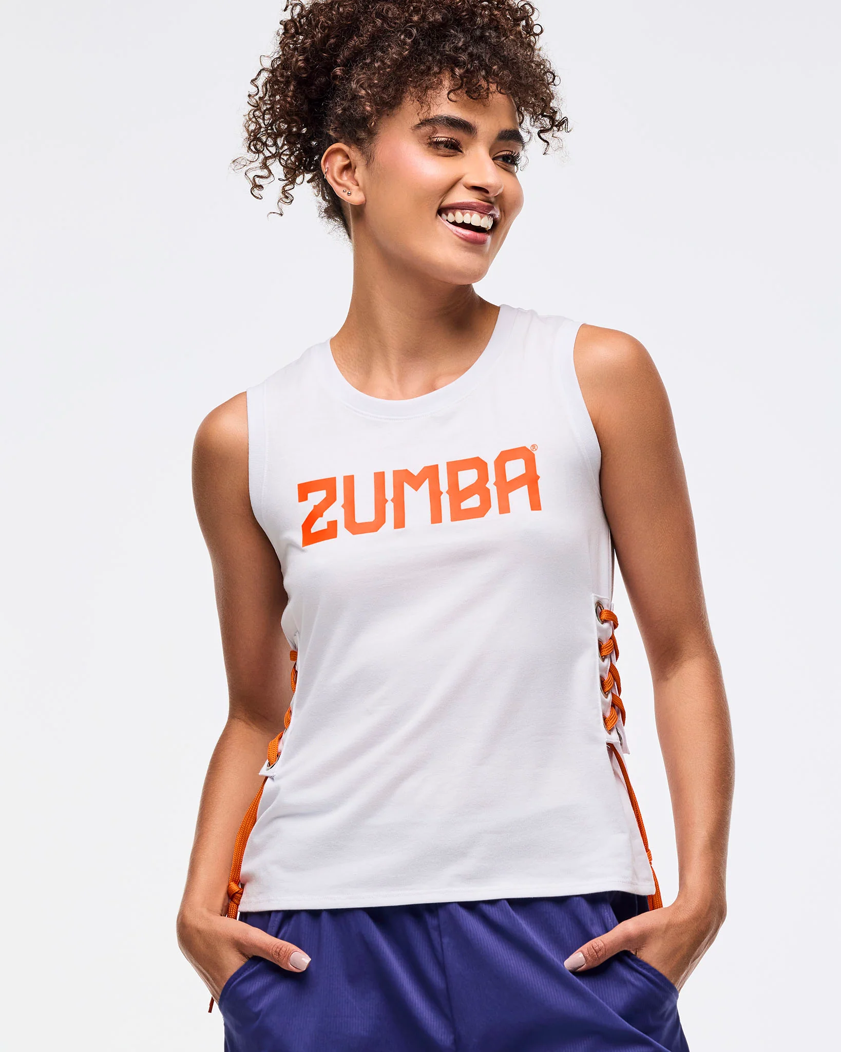 Zumba Libre Tank With Lace Up Detail - Image 3