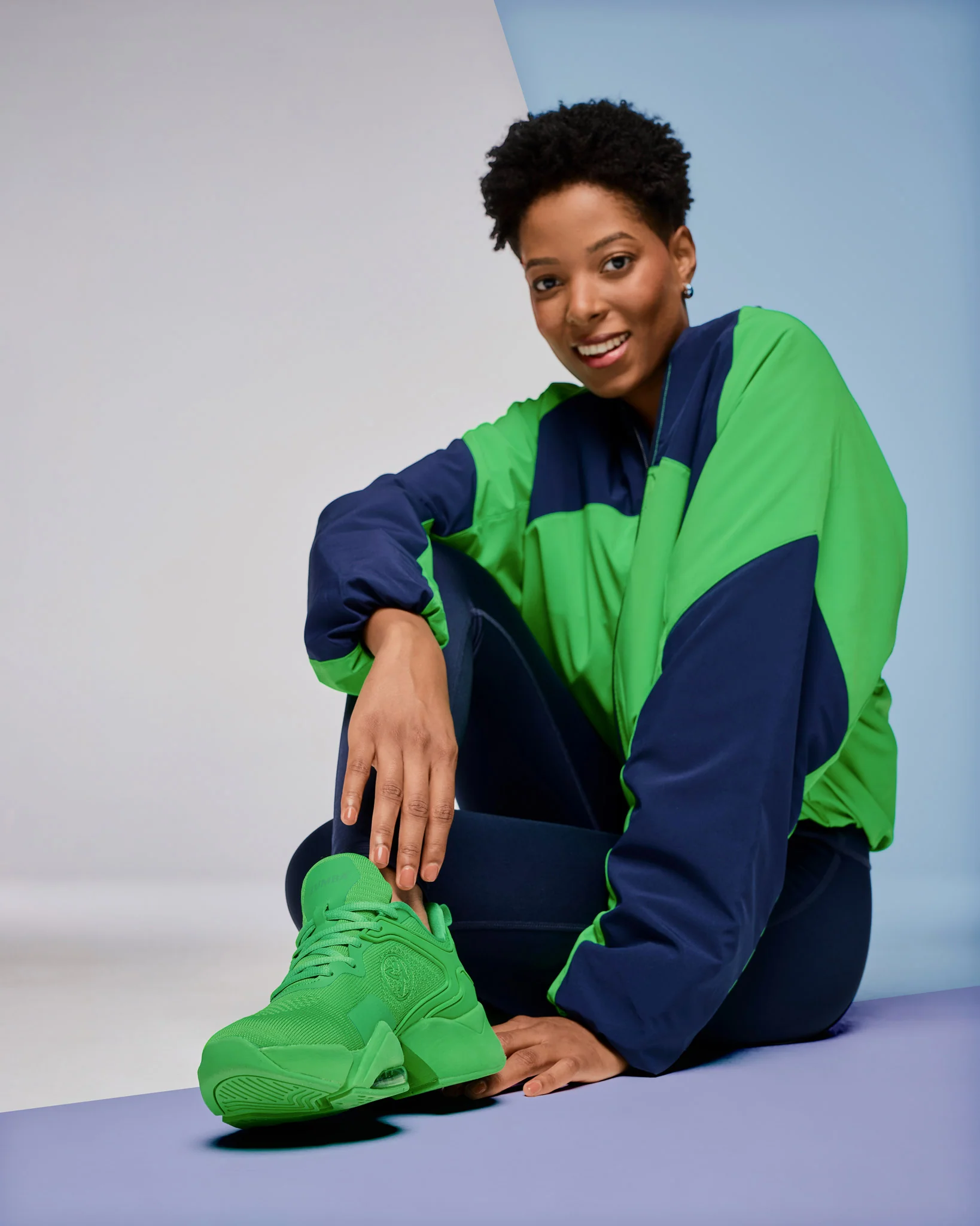 Zumba Out Loud Color Blocked Raglan Puffer Jacket - Image 7