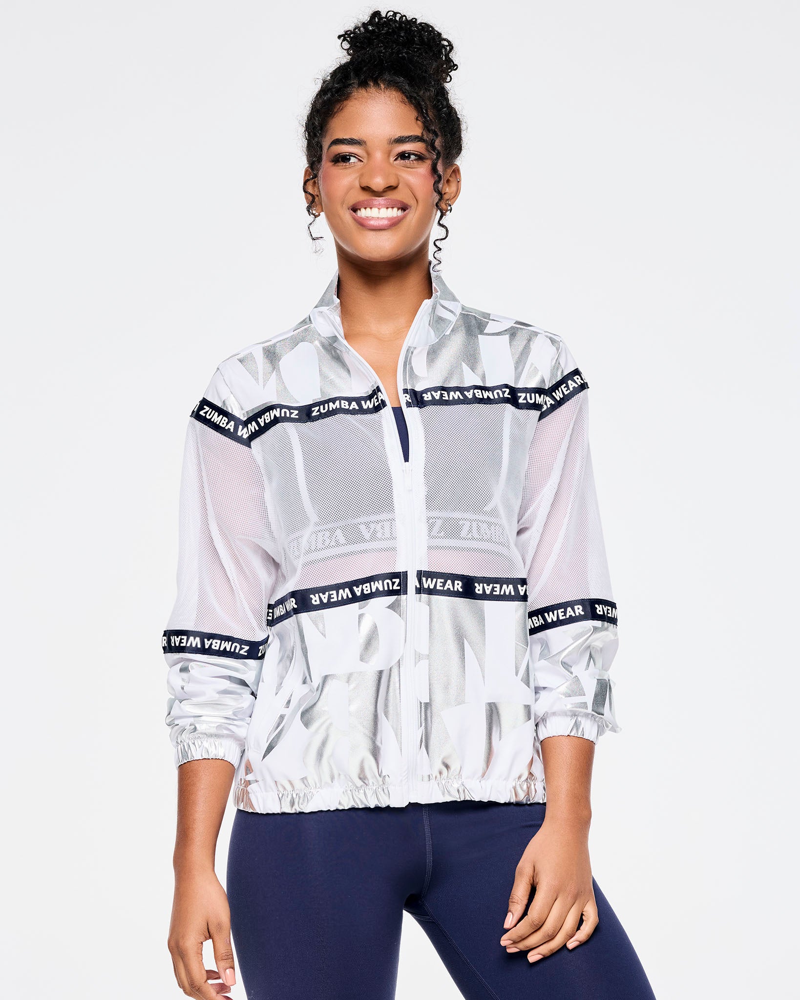 Zumba Out Loud Woven Jacket With Mesh Inserts - Image 3
